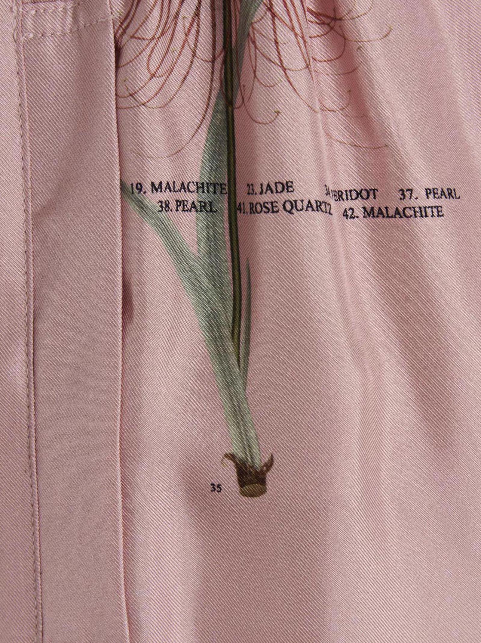 Shop Lanvin Botanical Pants In Pink
