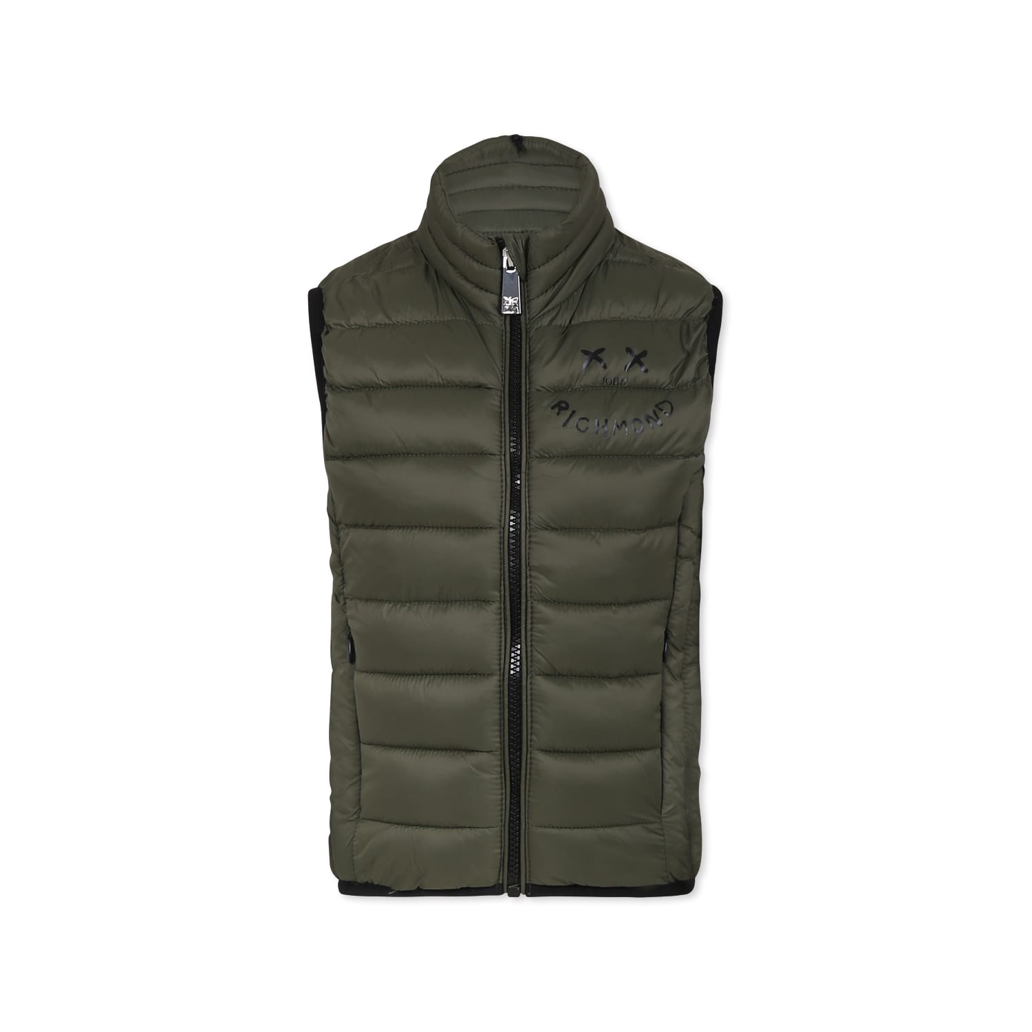 Richmond Green Vest For Boy With Smiley In Green