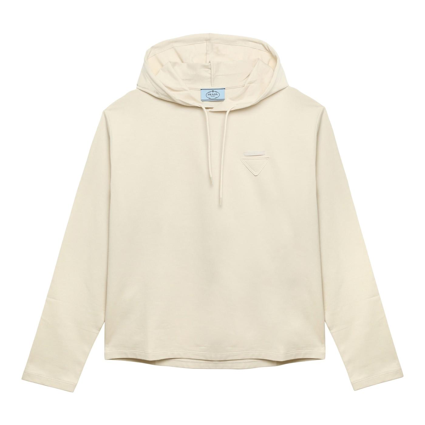 Ivory Hooded Sweatshirt