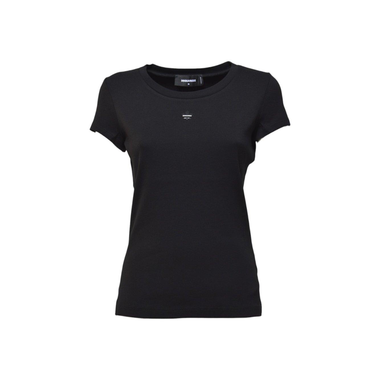 Leaf Logo Plaque Crewneck T-shirt