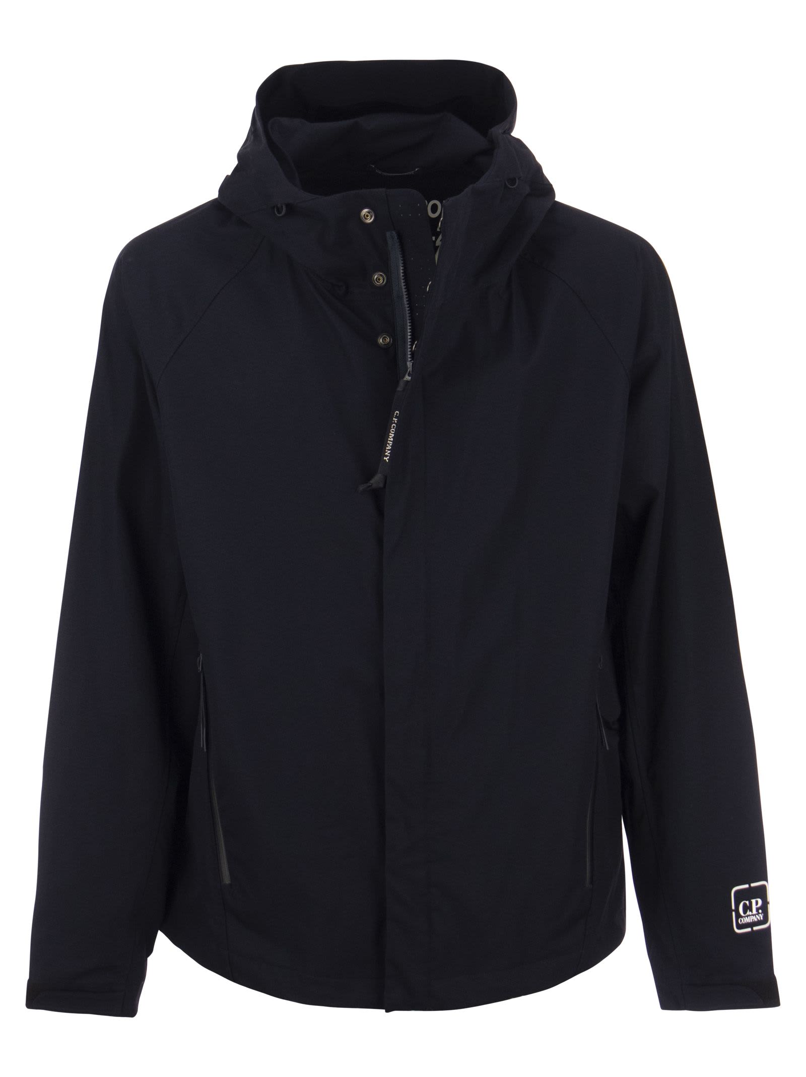 C.p. Company Metropolis Hooded Jacket In Blue
