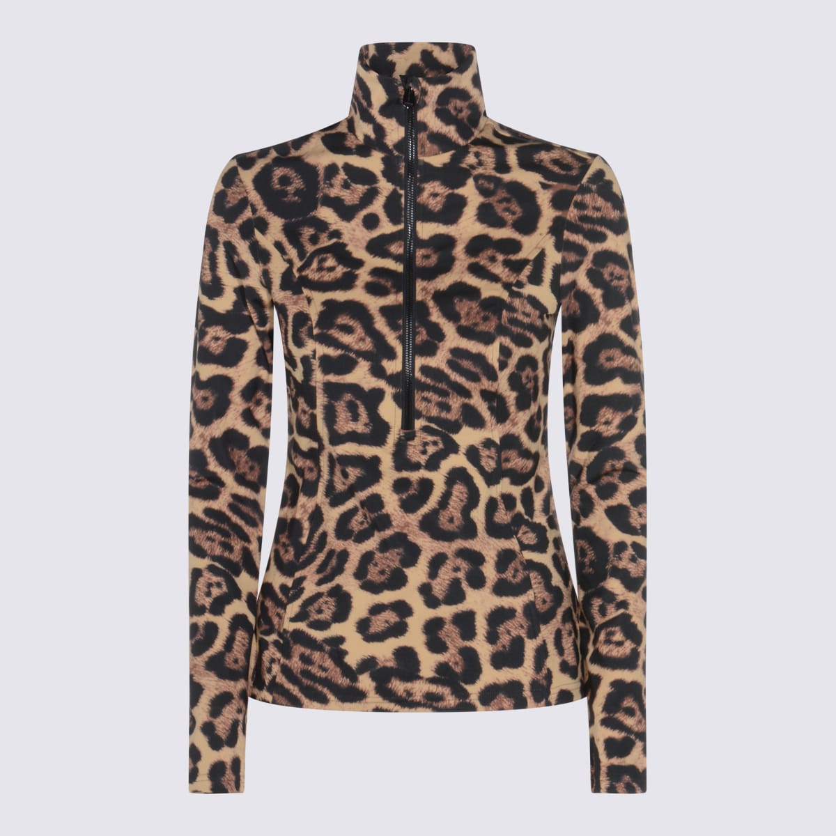 Goldbergh Womens Leona Jaguar-print Stretch-jersey Ski Top 7250 Jaguar Xl In Multi