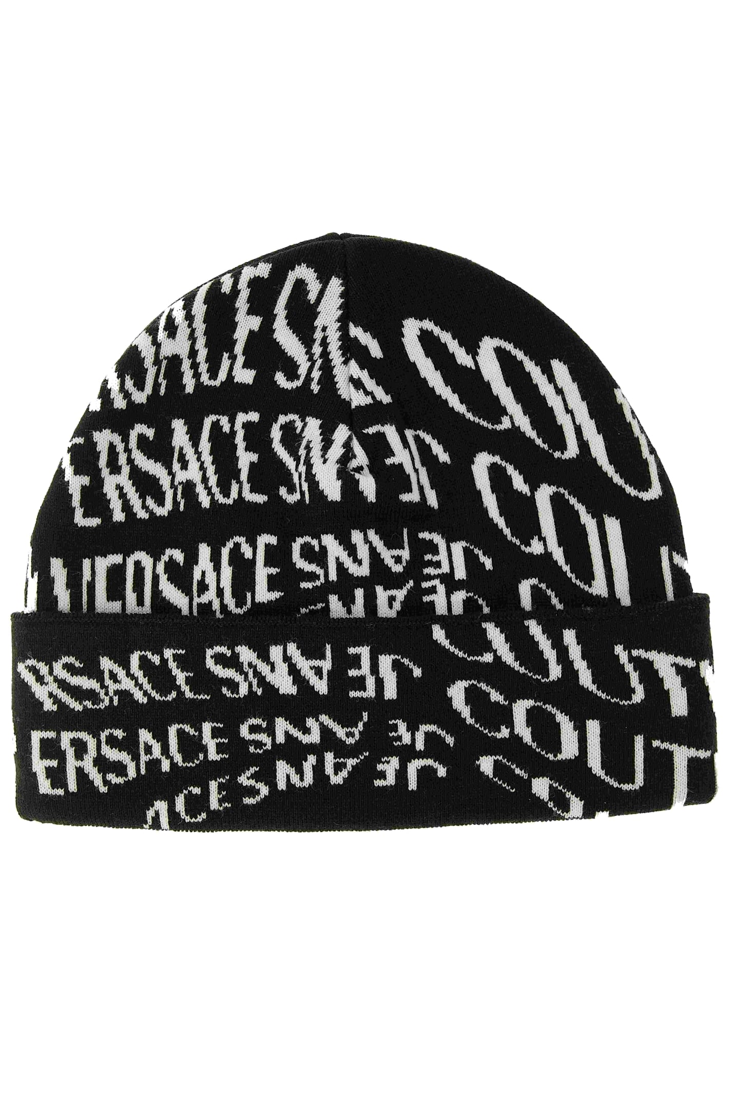 Versace Jeans Couture Womens Beanie In Black