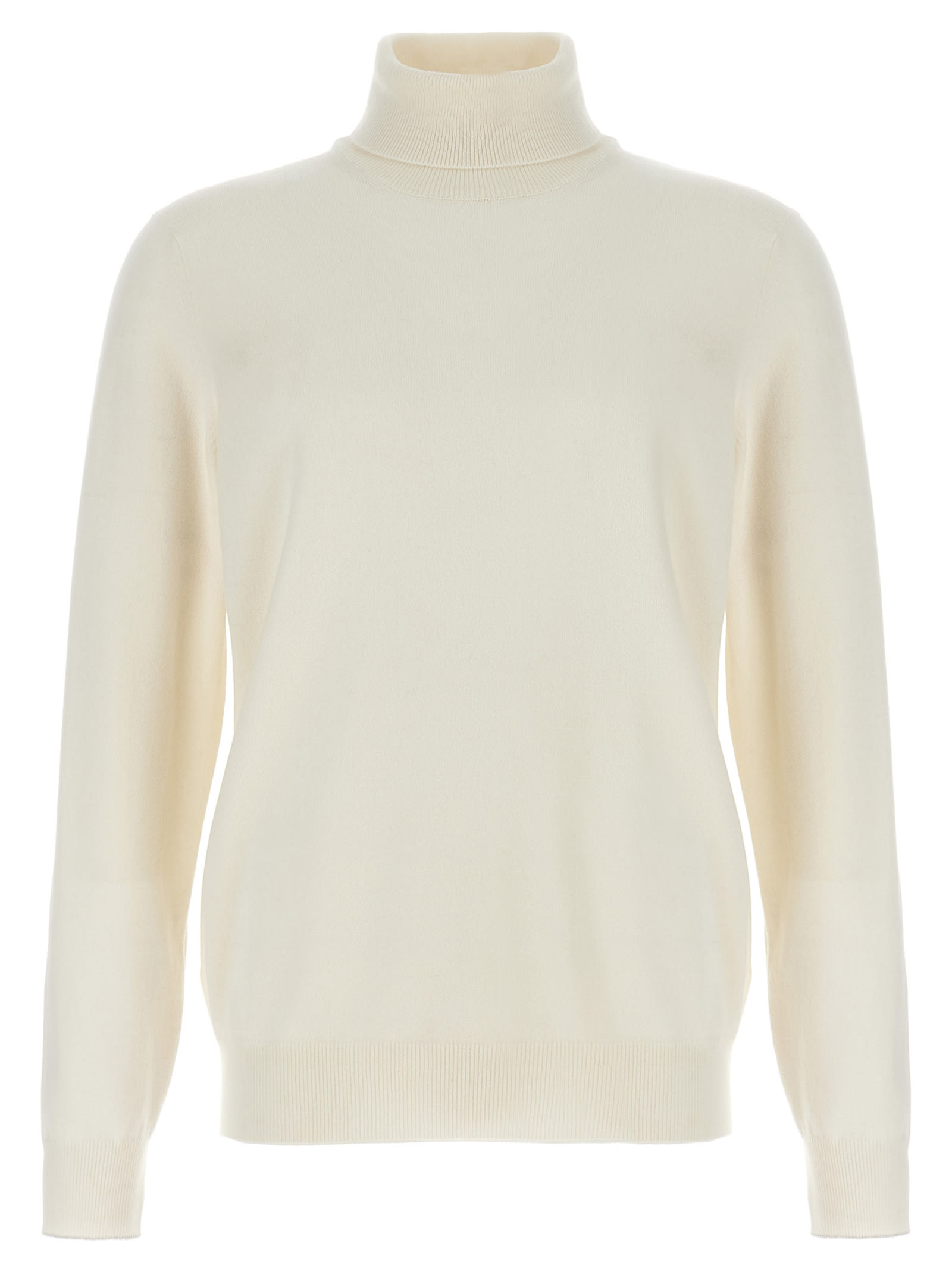 Shop Brunello Cucinelli Cashmere Turtleneck Sweater In Panamanebbia