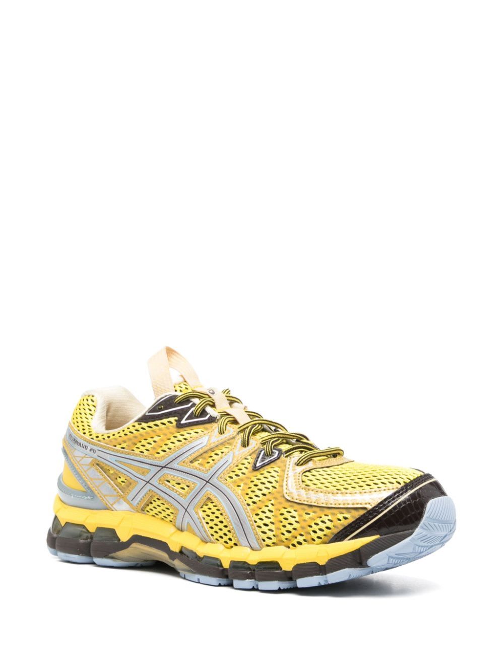 Shop Asics Ub9 S Gel Kayano 20 Sneakers In Vibrant Yellow Pure Silver