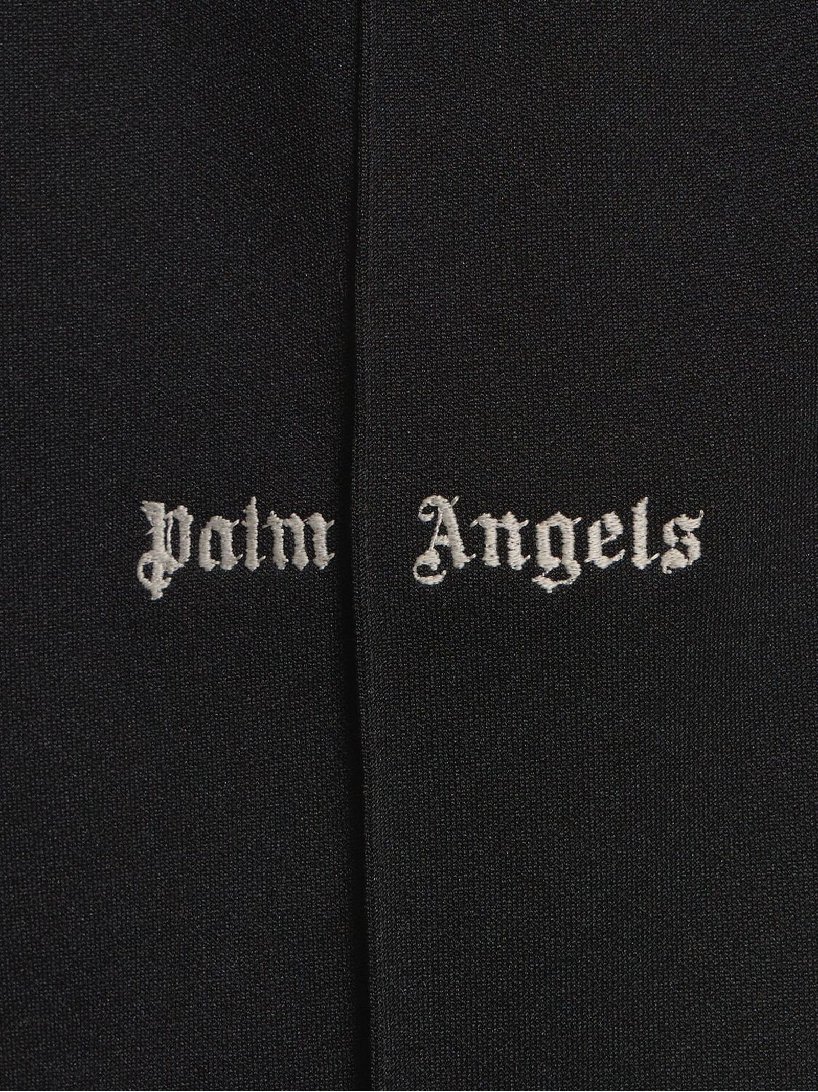 Shop Palm Angels Black Cotton Track Pants