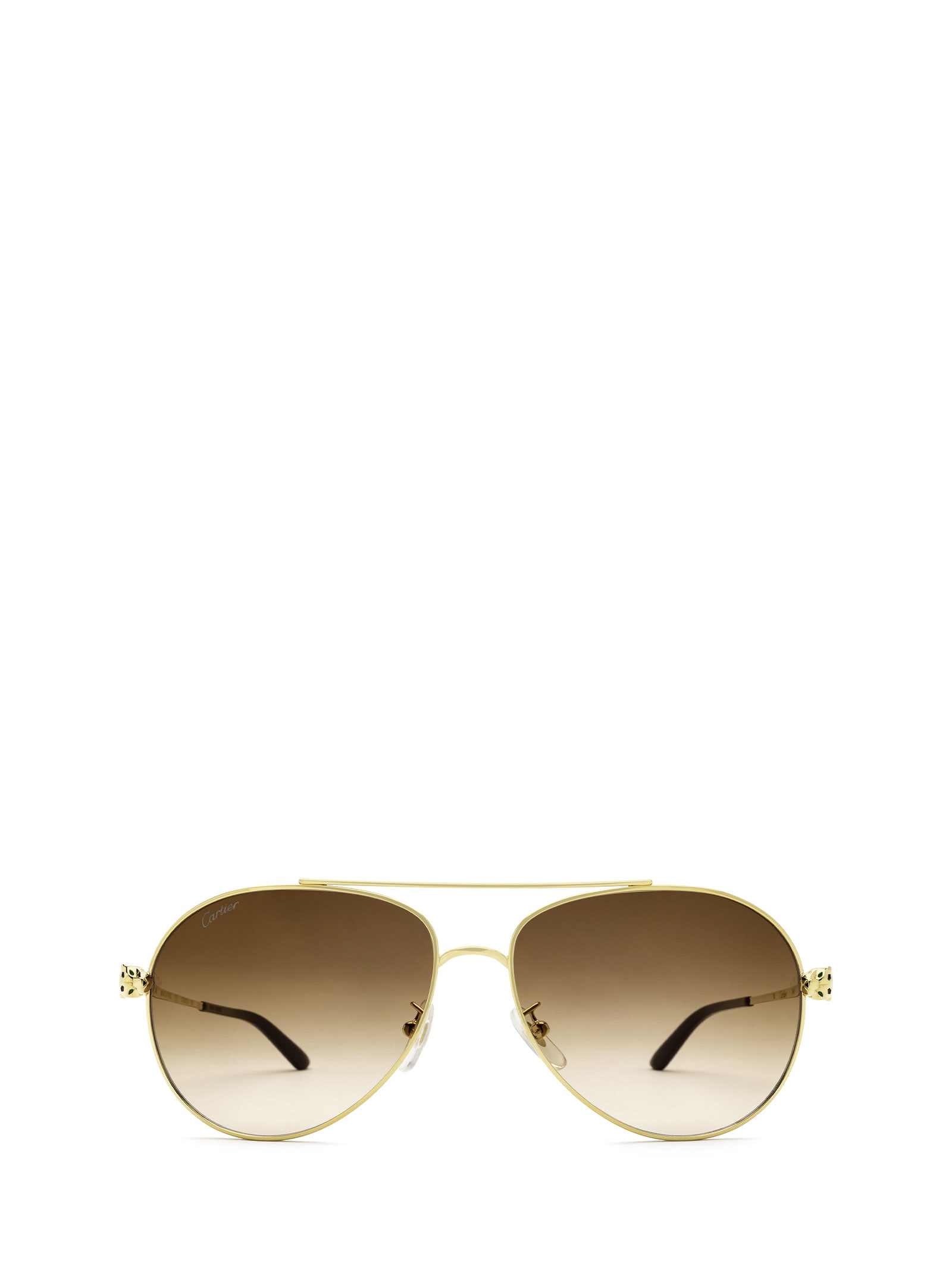 Cartier Eyewear Cartier Ct0233s Gold Sunglasses