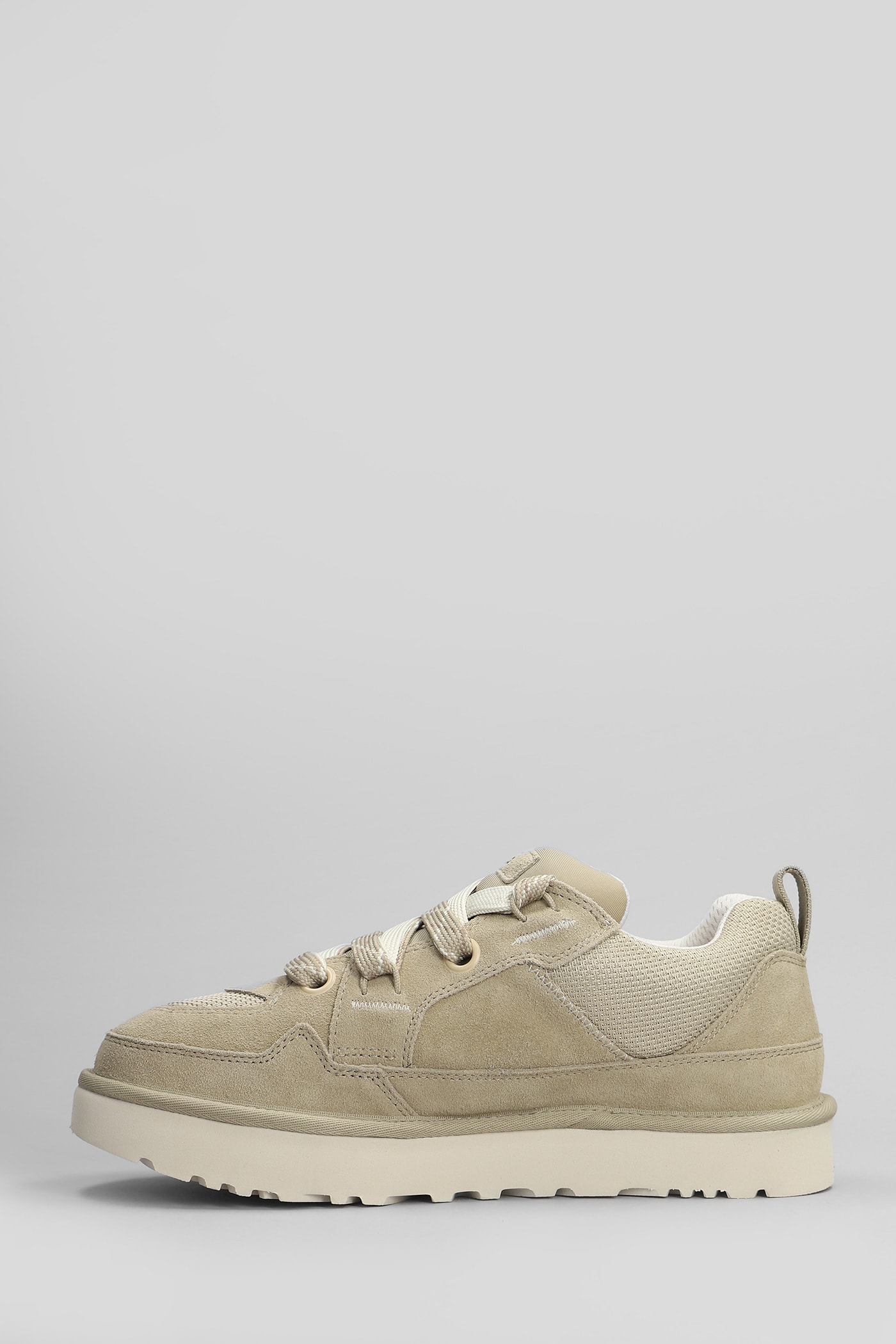 Ugg M Lo Lowmel Sole Sneakers In Soft Suede In Brown