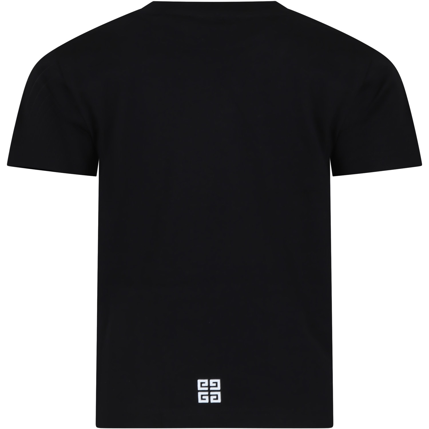 Shop Givenchy Black T-shirt For Kids With Logo