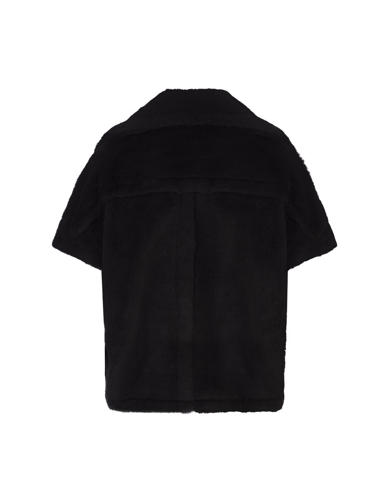 Shop Max Mara Black Newmanto Cape