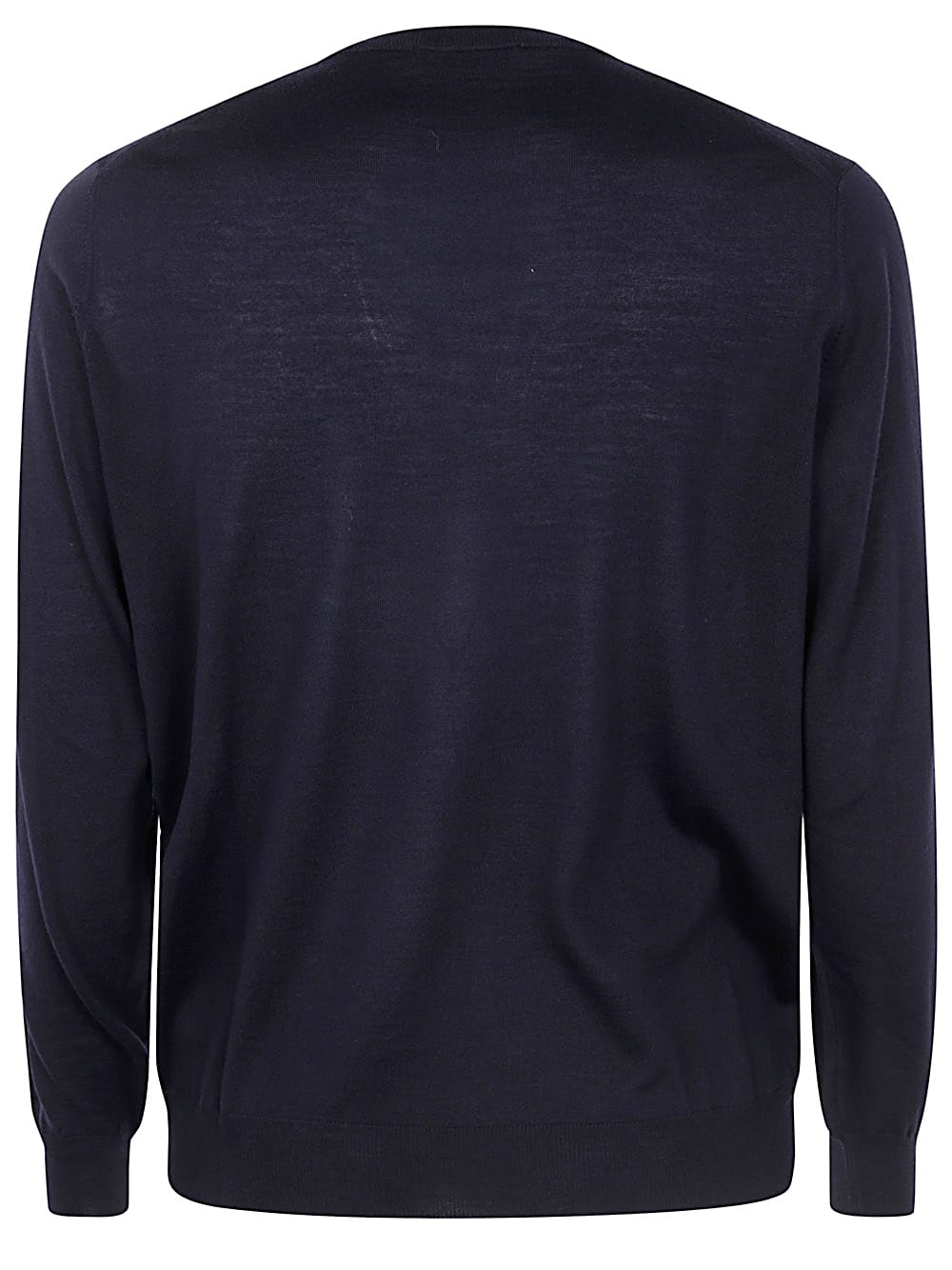 Shop Filippo De Laurentiis Long Sleeves Merinos Round Neck In Blue