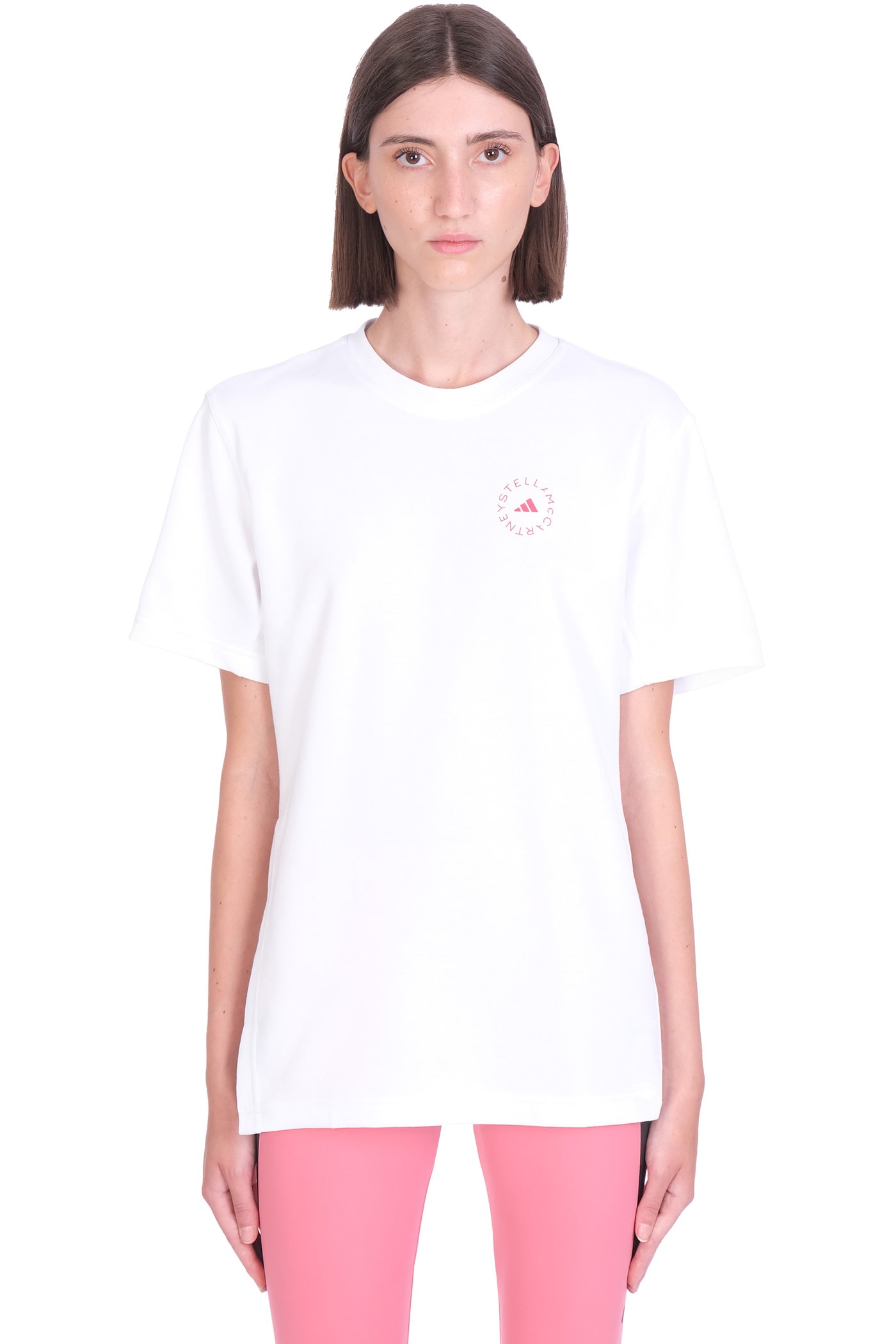 Adidas by Stella McCartney Sport T-shirts & Tops In White Cotton