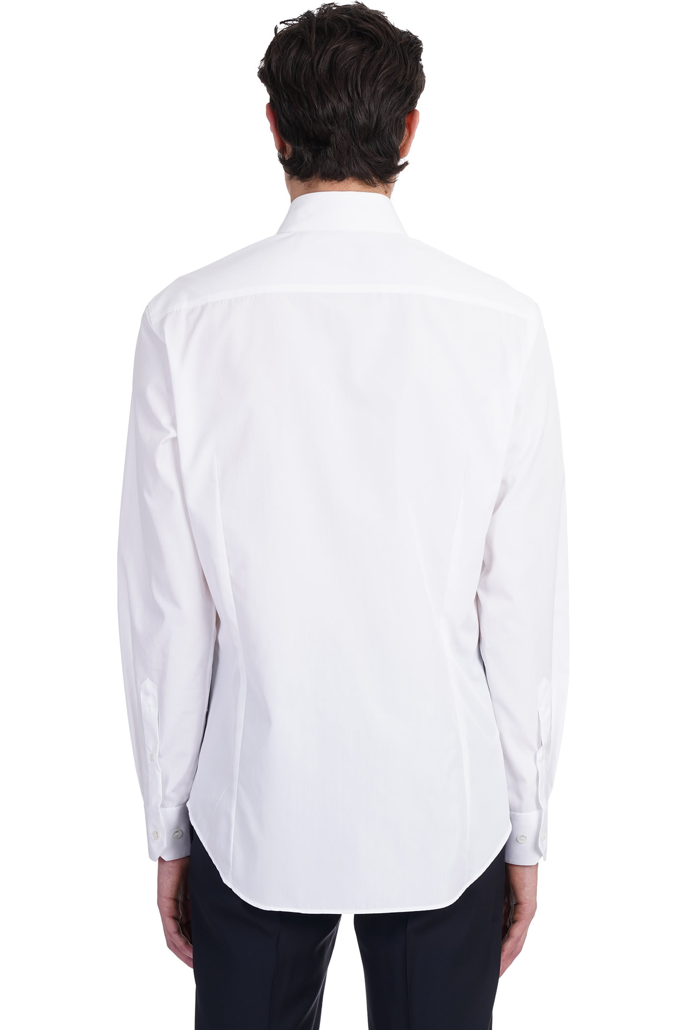 Shop Giorgio Armani Shirt In White Cotton