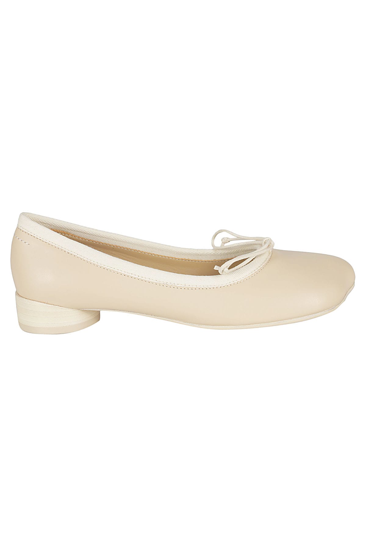 Shop Mm6 Maison Margiela Ballet Shoe In White