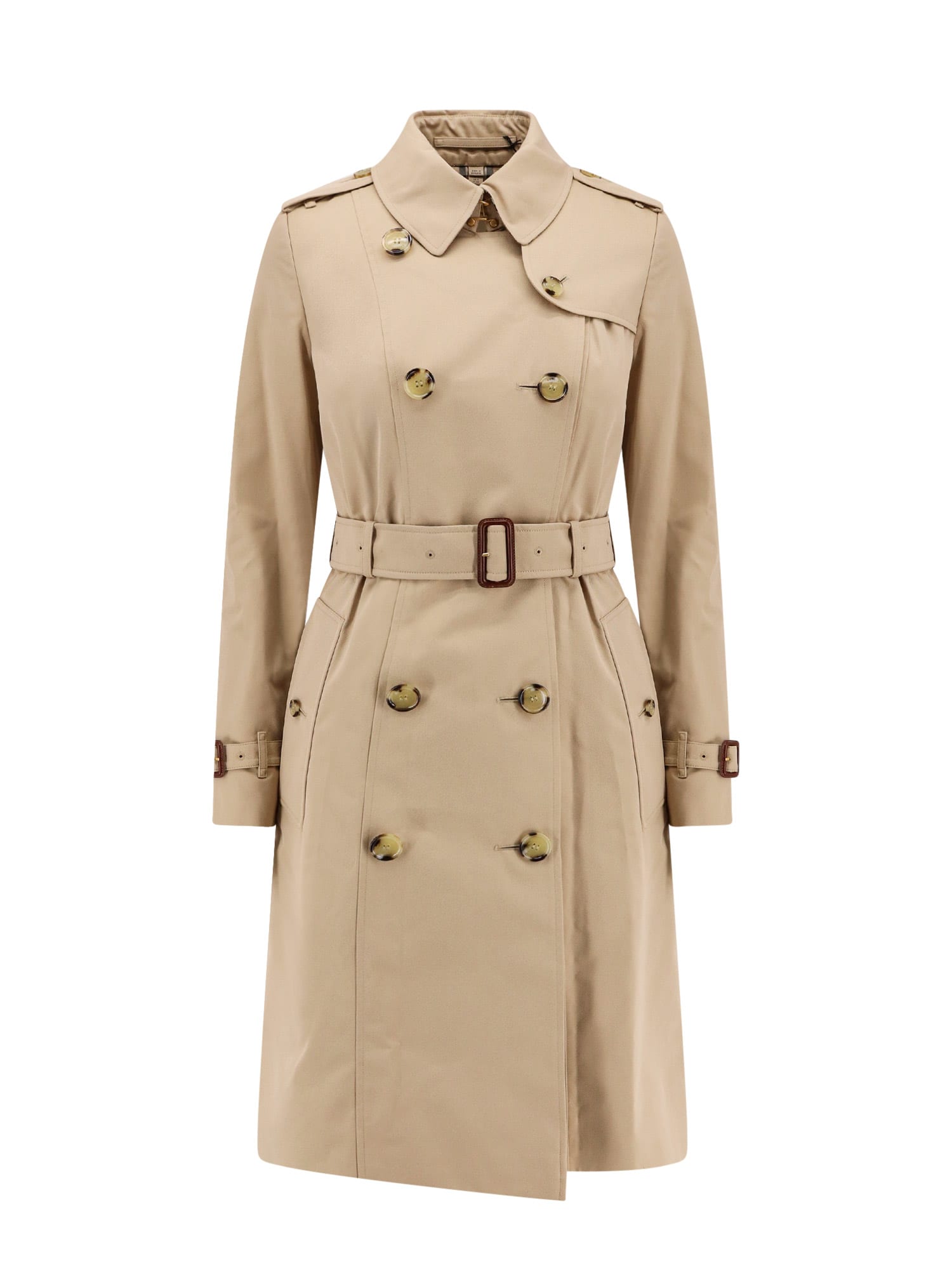 Shop Burberry Trench In Beige