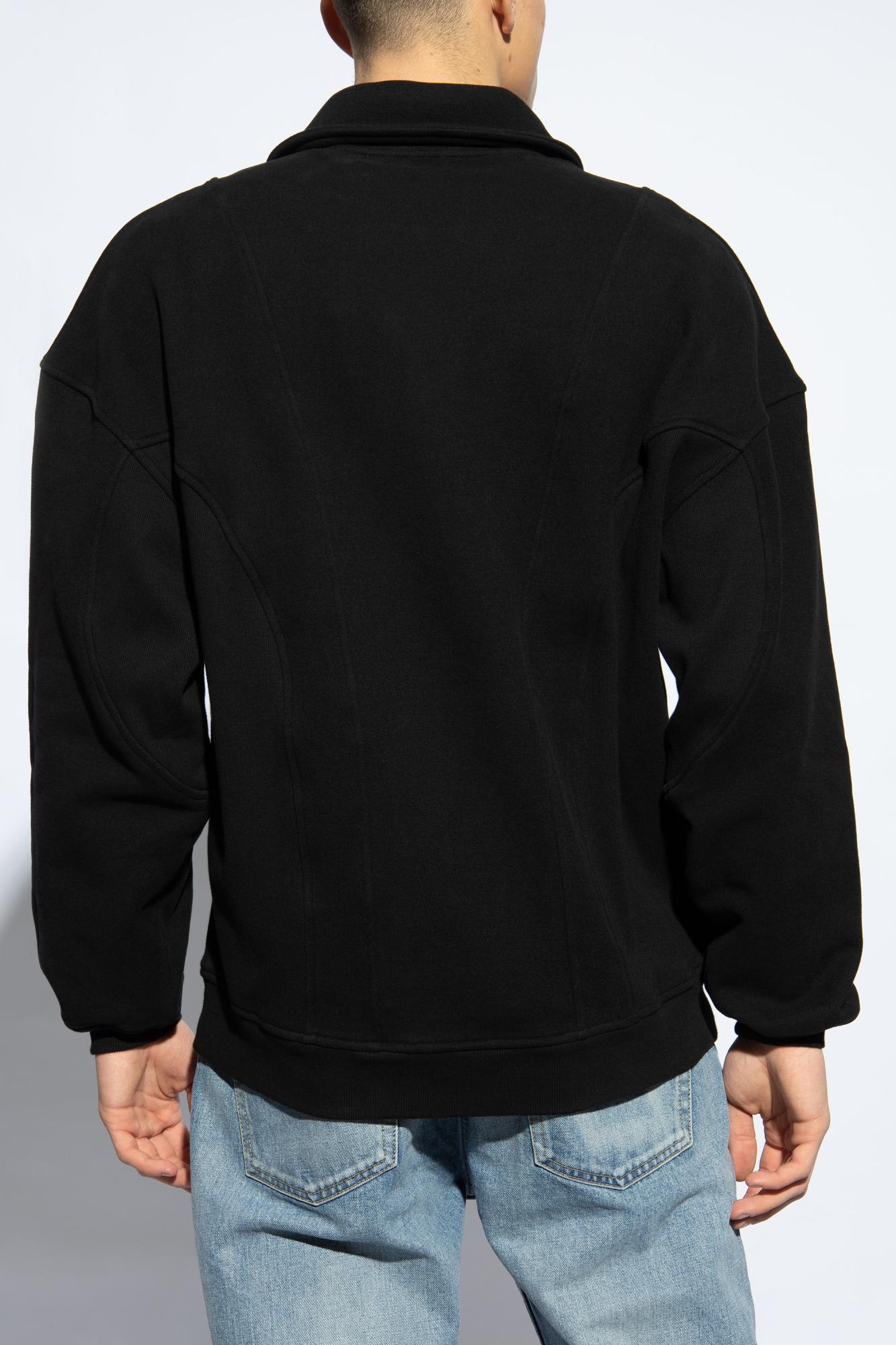 Saint Laurent Track Jacket In Nero