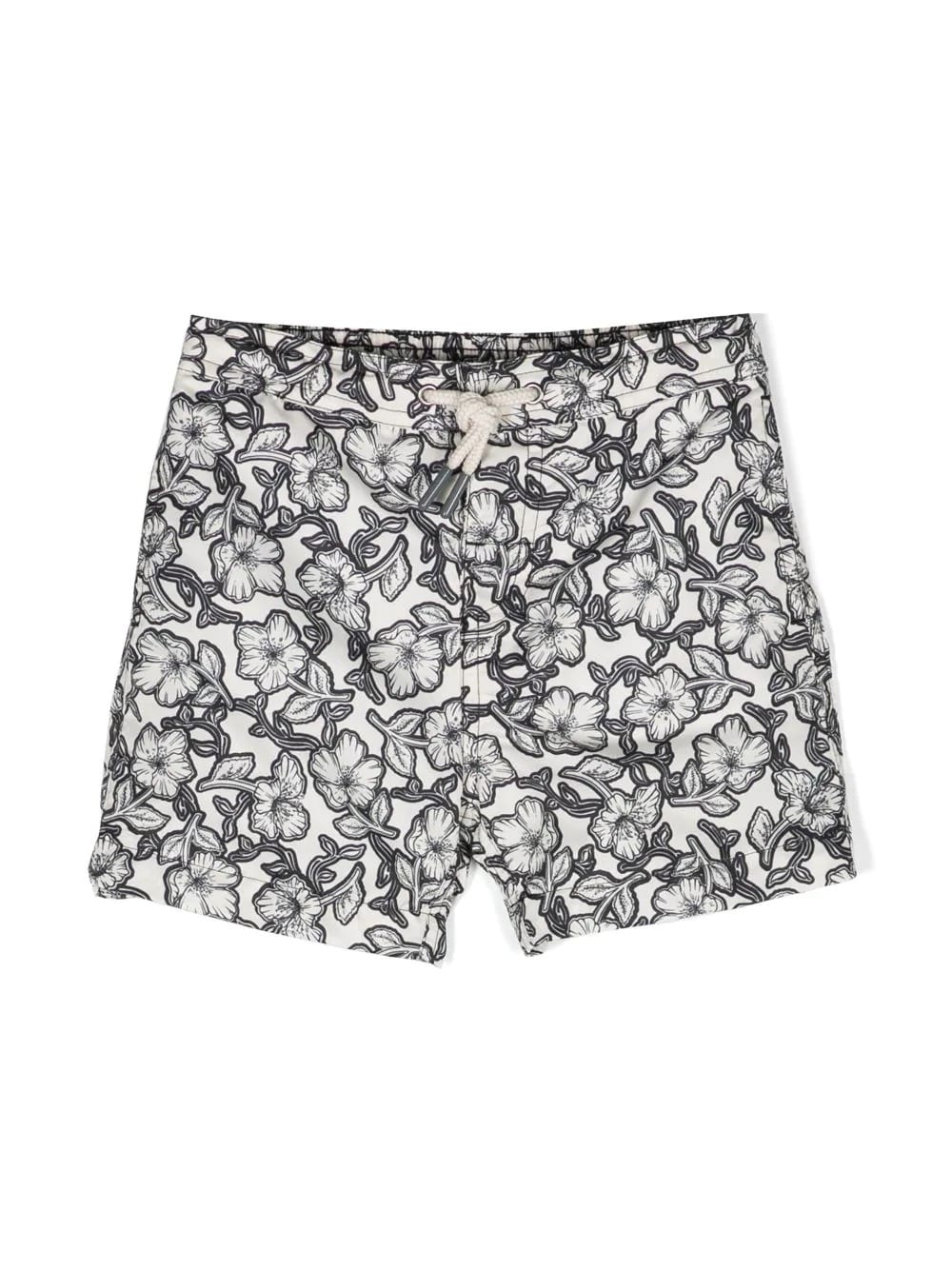 BONPOINT ARIEL SWIM SHORTS WITH BLACK FLOWER