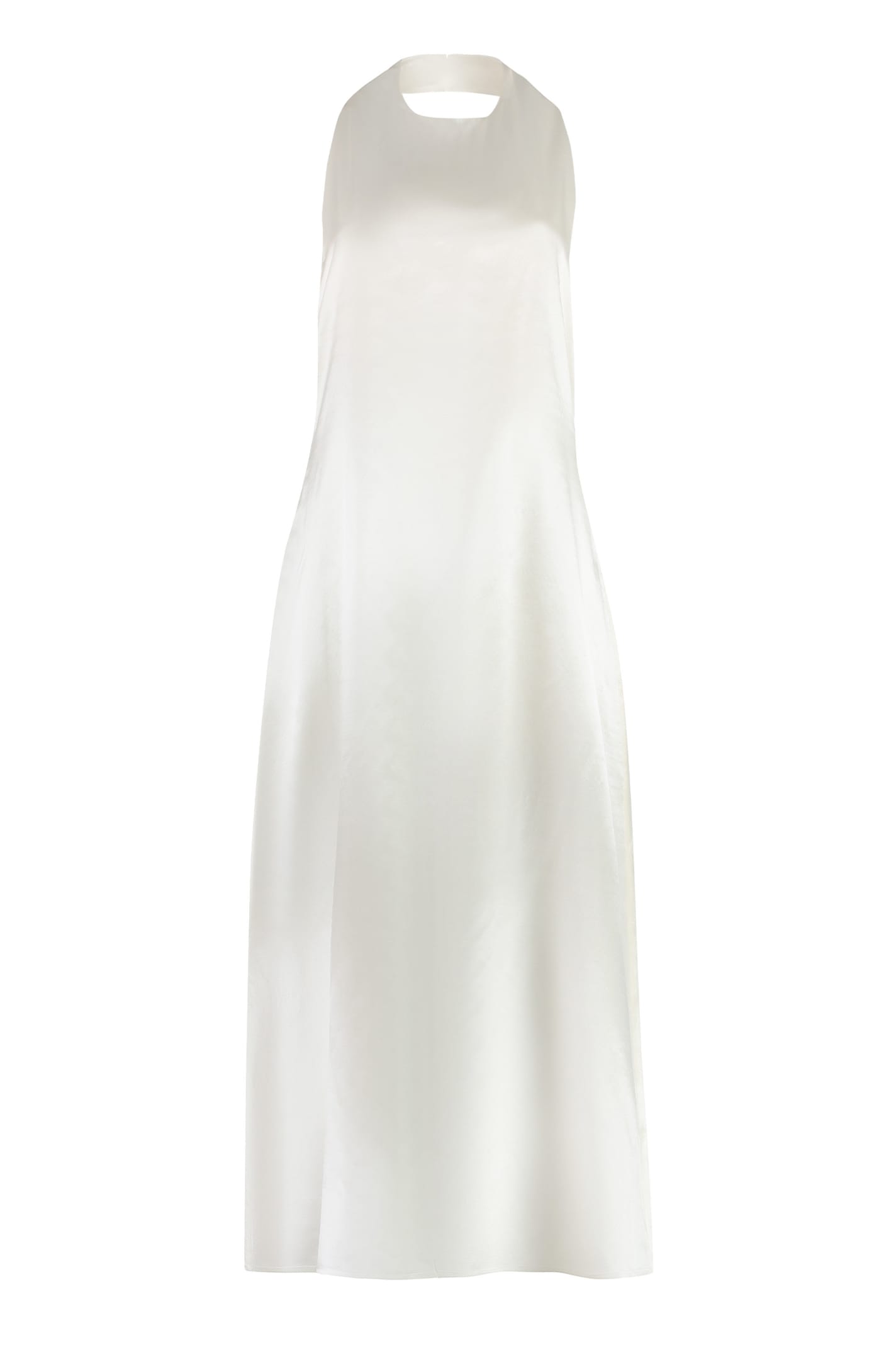 Magda Butrym Wool-blend Dress In Panna