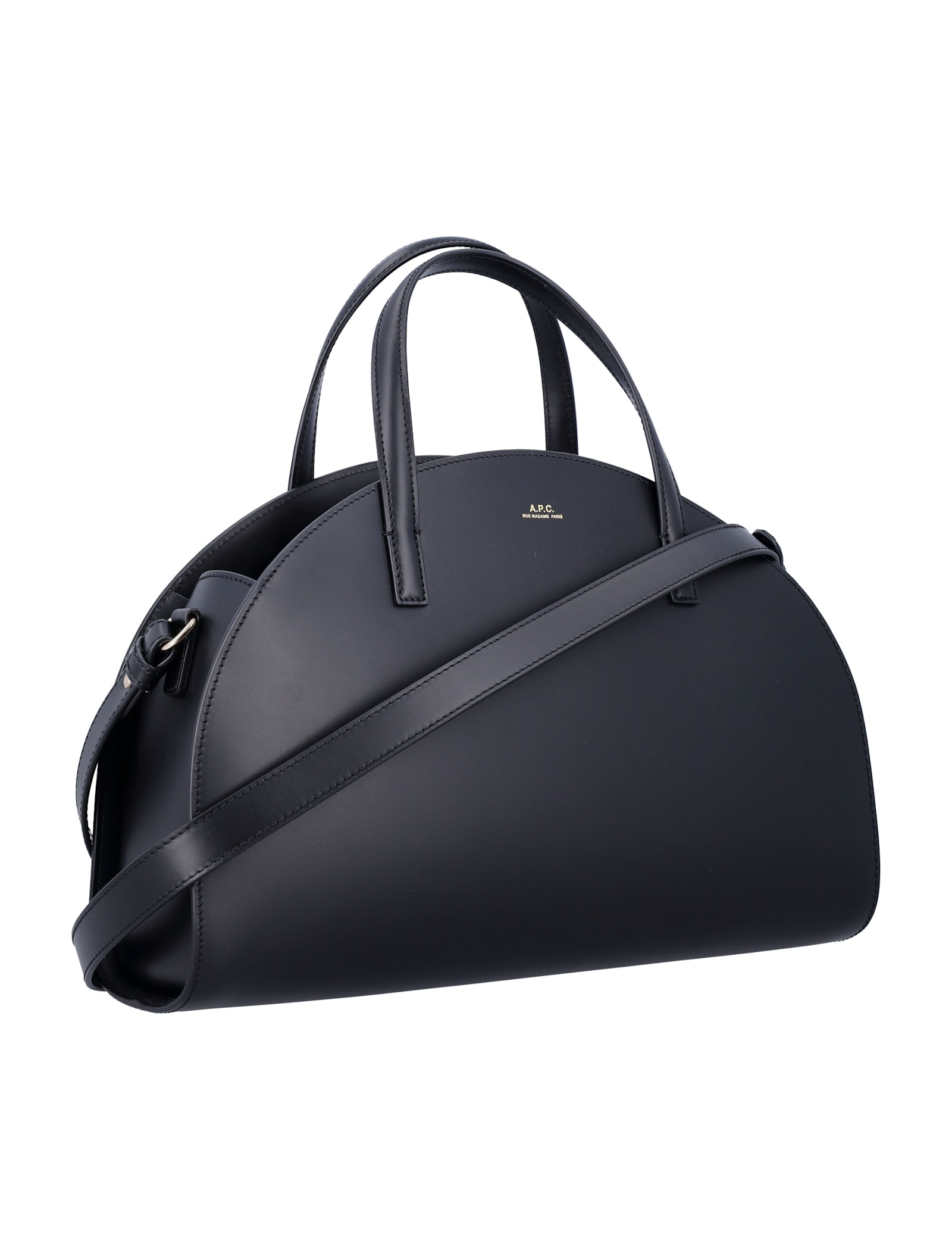 Apc Black Demi-lune Tote In Black