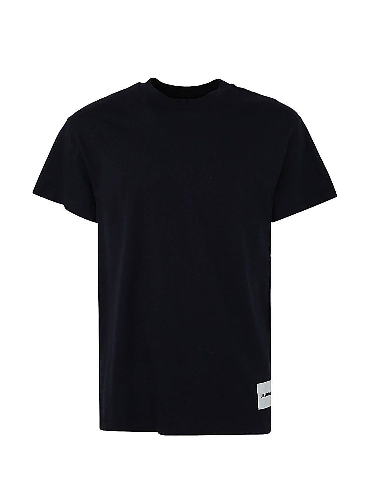 Shop Jil Sander Short Sleeve 3 Pack T-shirt Set In Dark Blue