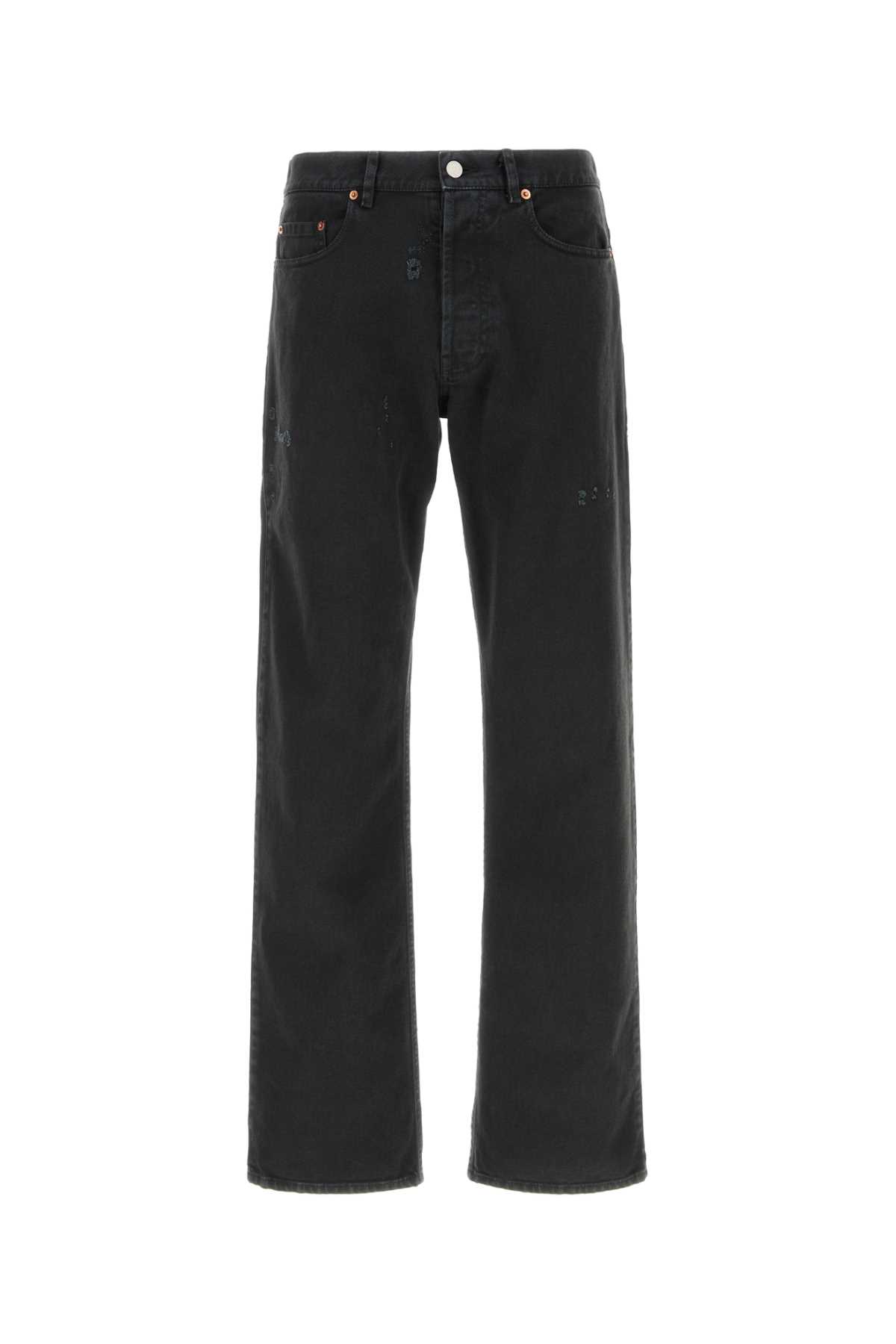 Black Denim Livello Broken Bull Jeans