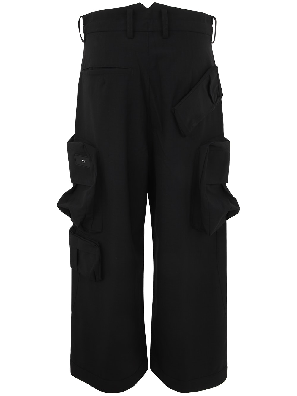 Shop Y-3 Nylon Cuf Pants In Black