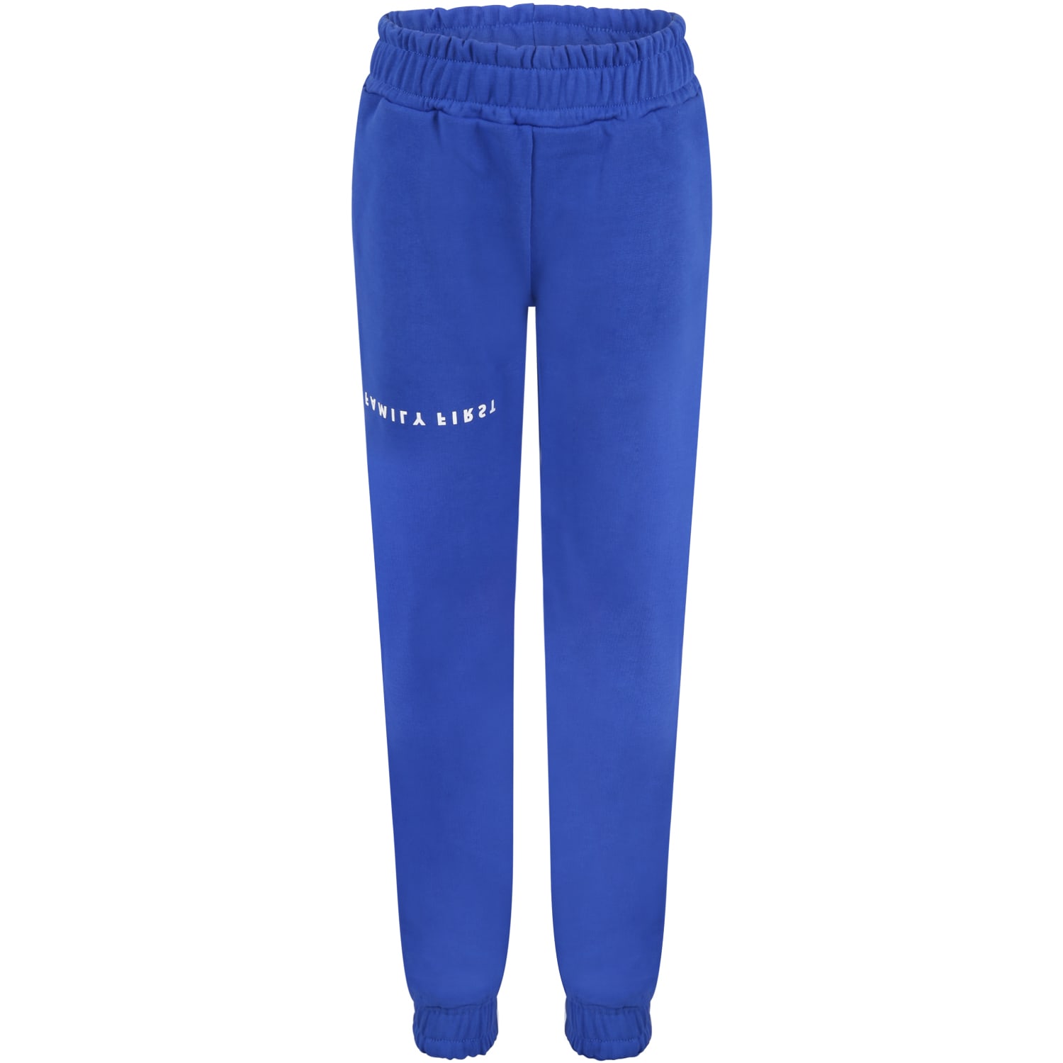 Family First Milano Blue Sweatpant For Kids With Logo