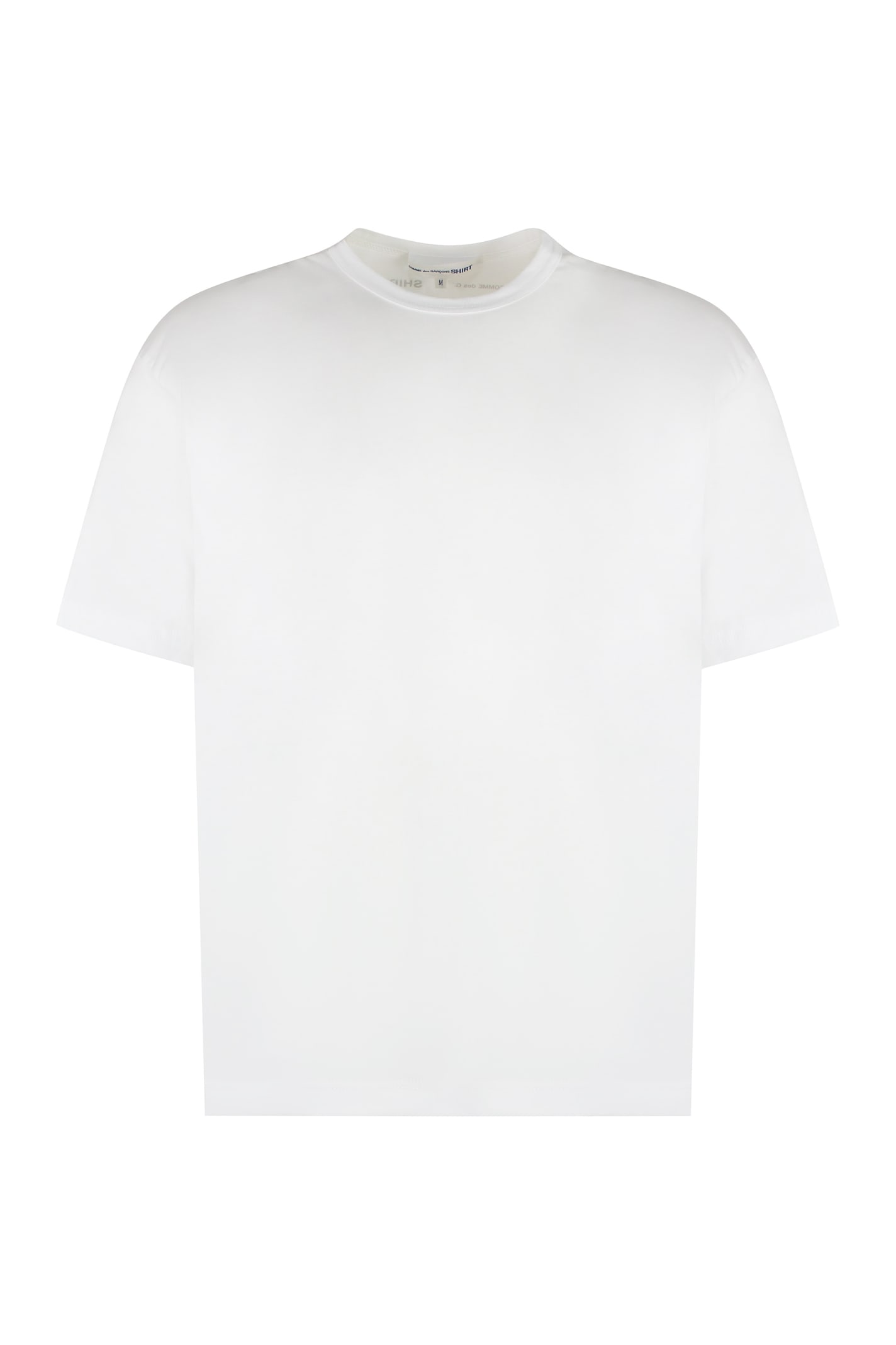 Shop Comme Des Garçons Cotton T-shirt In Bianco