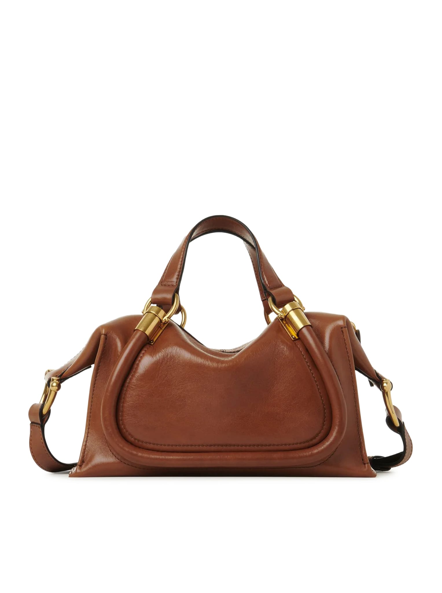 Shop Chloé Small Paraty 24 Bag In Shiny Leather