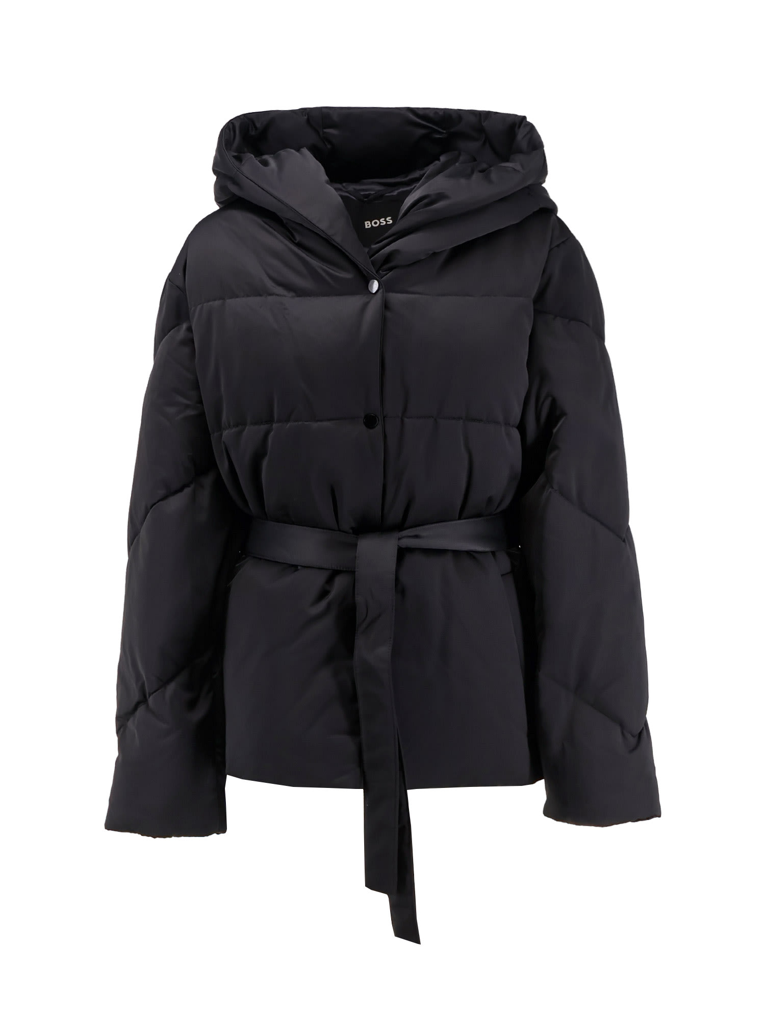 Hugo Boss Plyssa Recycled Polyester Down Jacket In Black