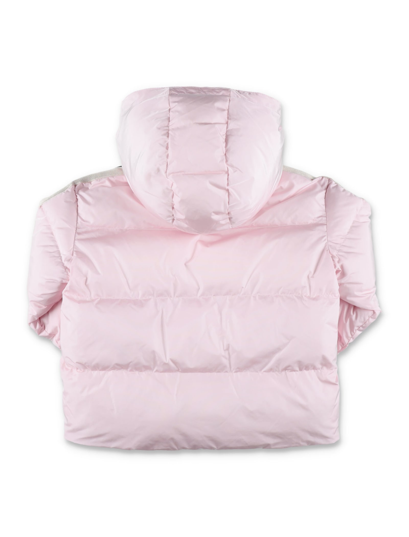 Shop Palm Angels Downjacket In Baby Pink