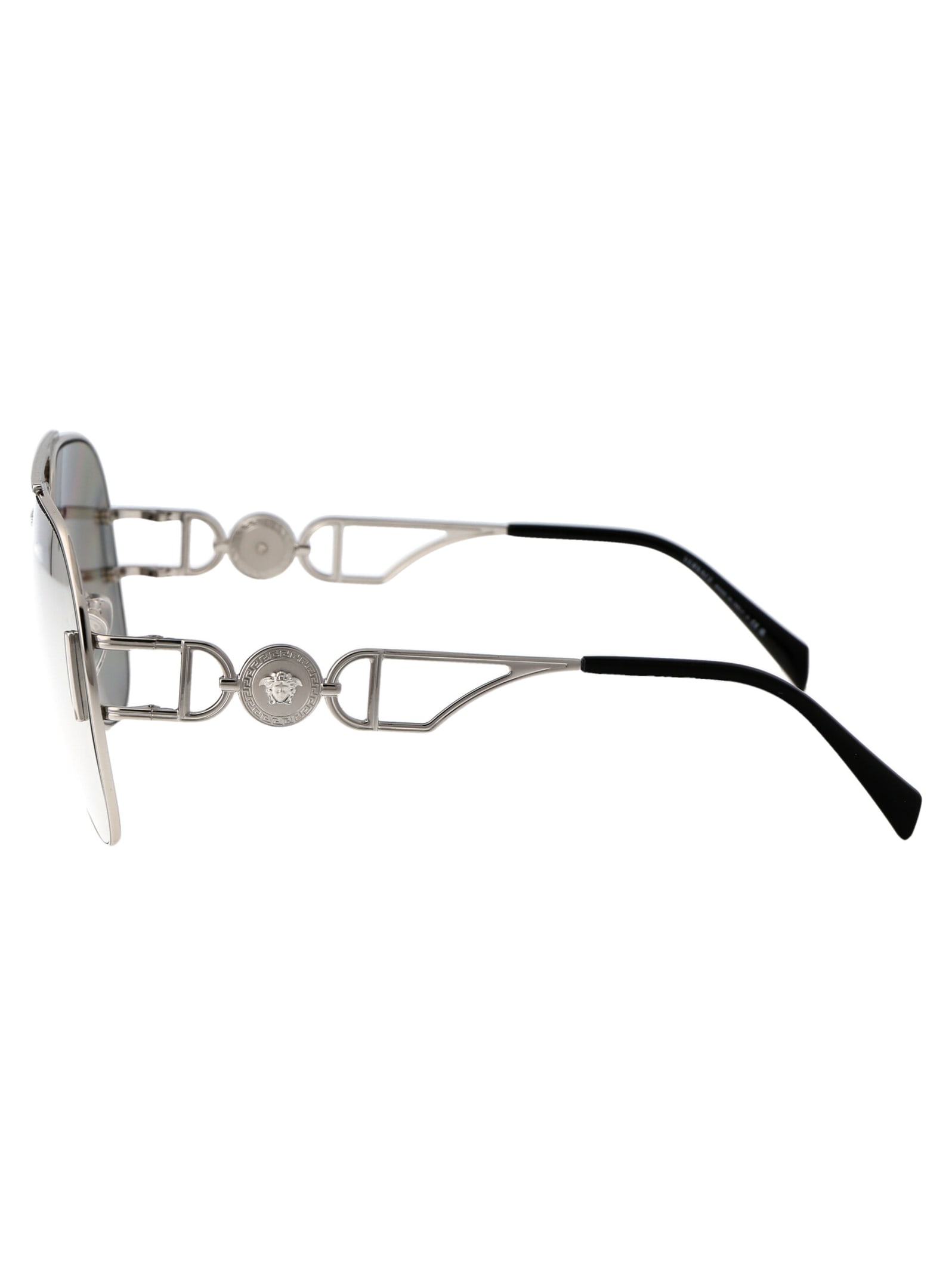 Shop Versace 0ve2255 Sunglasses In 10006g Silver