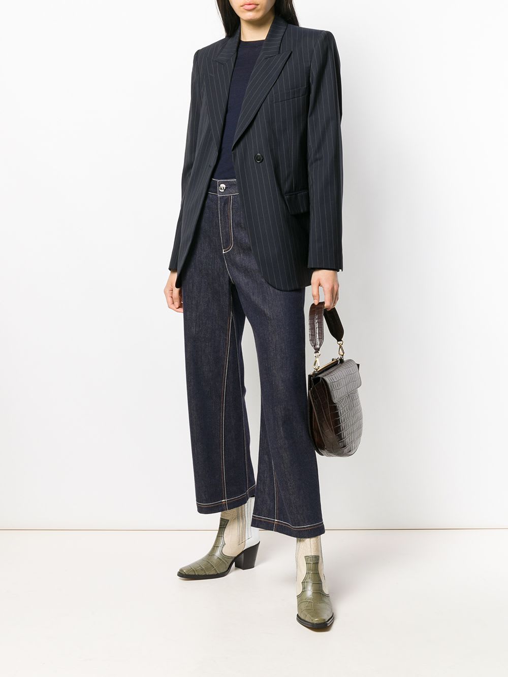 Roberto Collina Crewneck Sweater In Blue