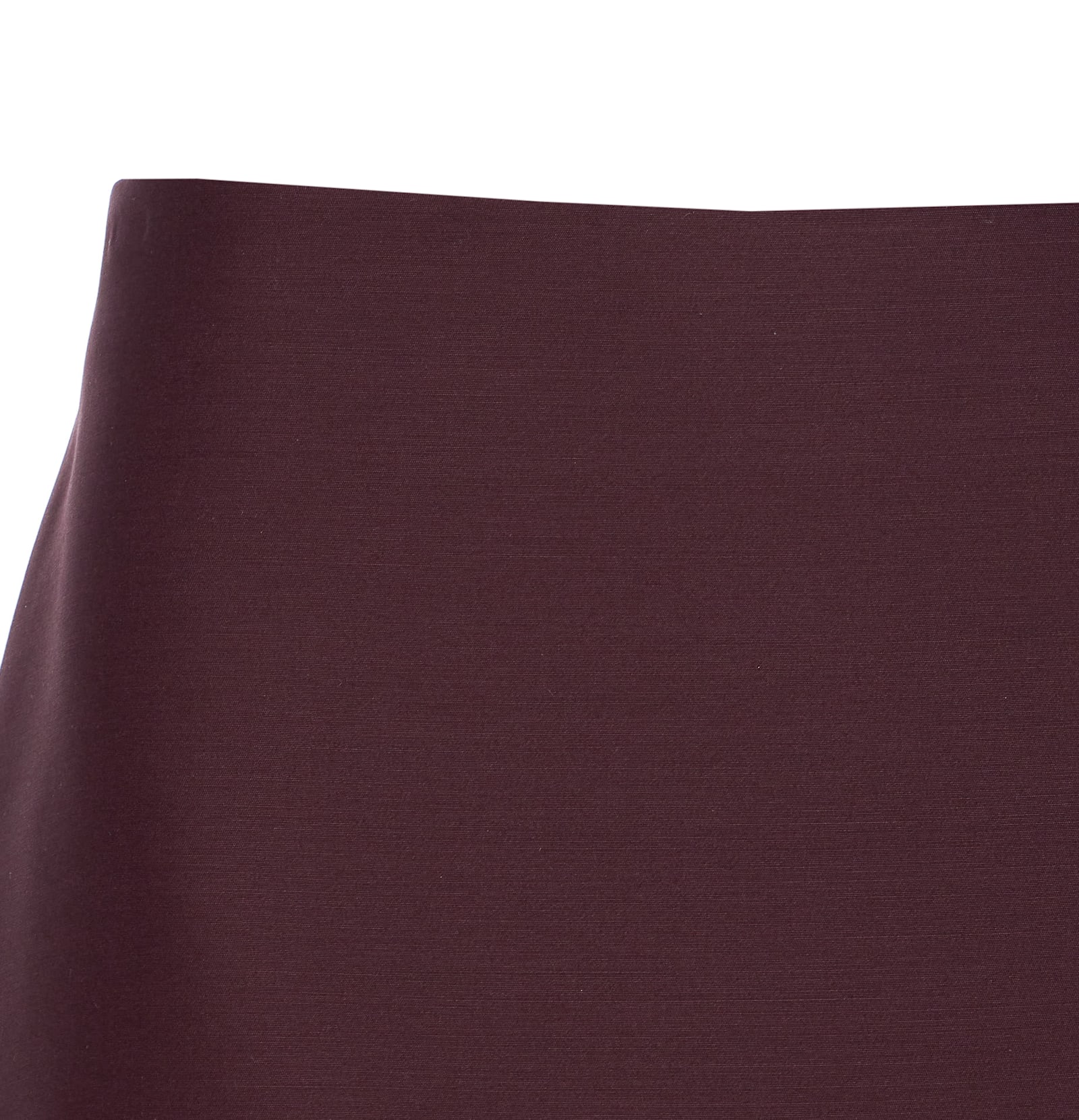Khaite Jett Wool Blend Mini Skirt In Burgundy