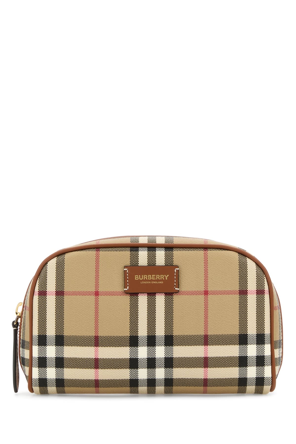 Shop Burberry Ls Sm Cosmetic Pouch Dfc In Beige