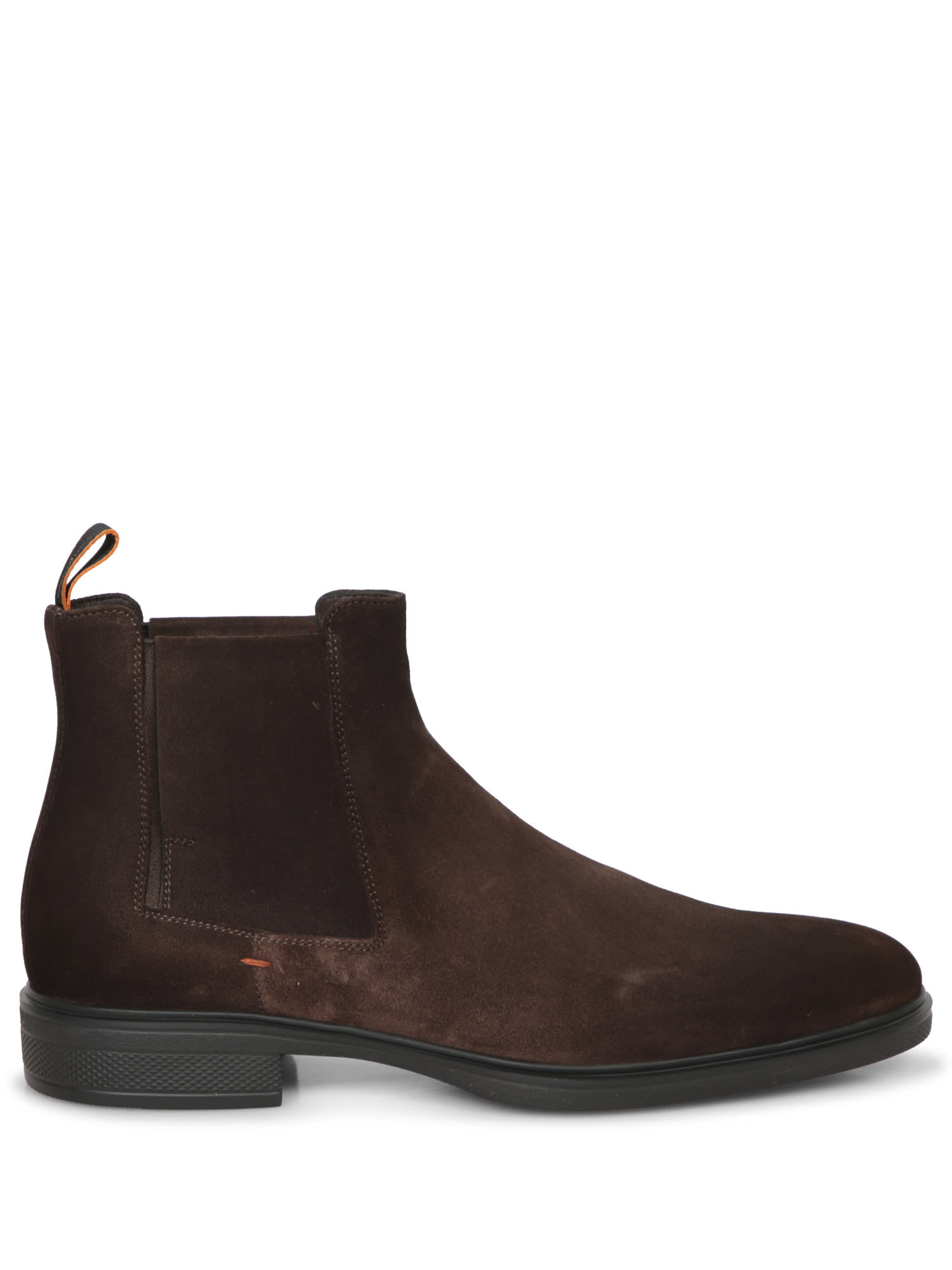 Easy Elast Suede Boot Dark Brown Tdm