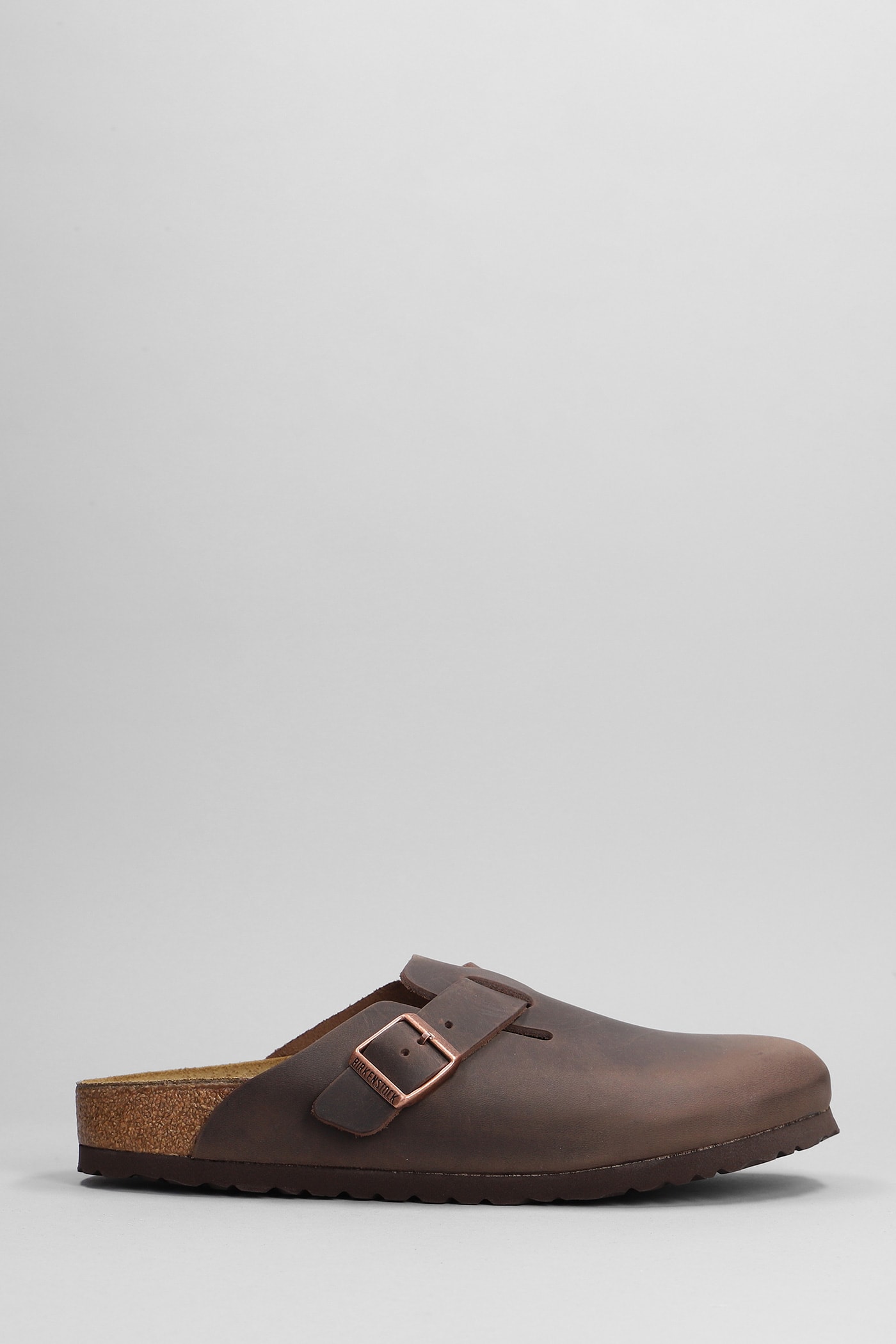Boston Flats In Brown Leather