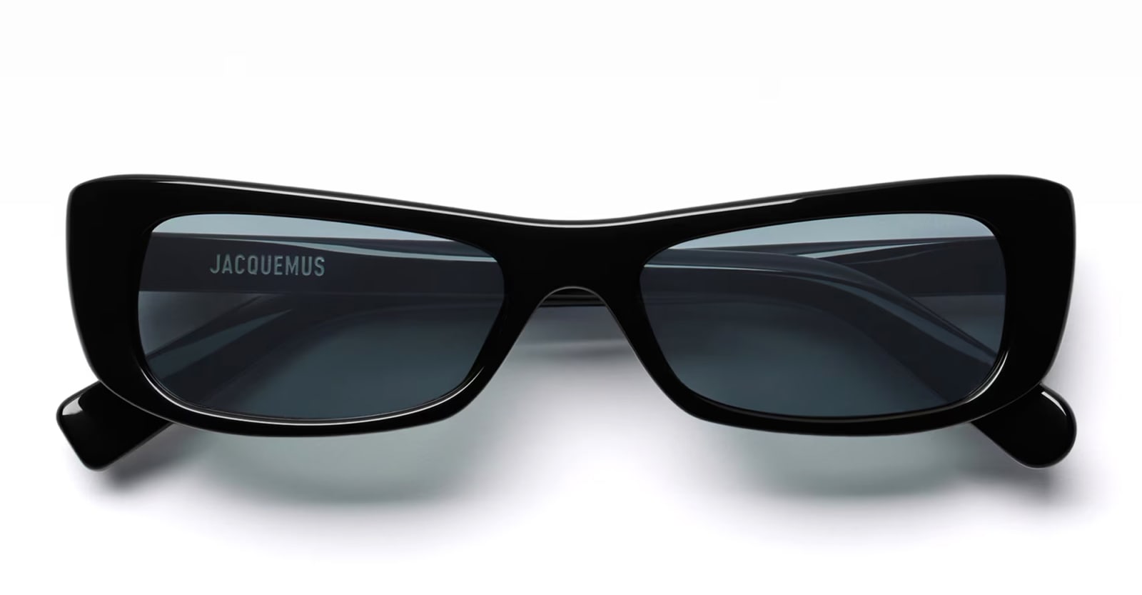 Shop Jacquemus Capri - Black Sunglasses In Capri Black Yellow Gold