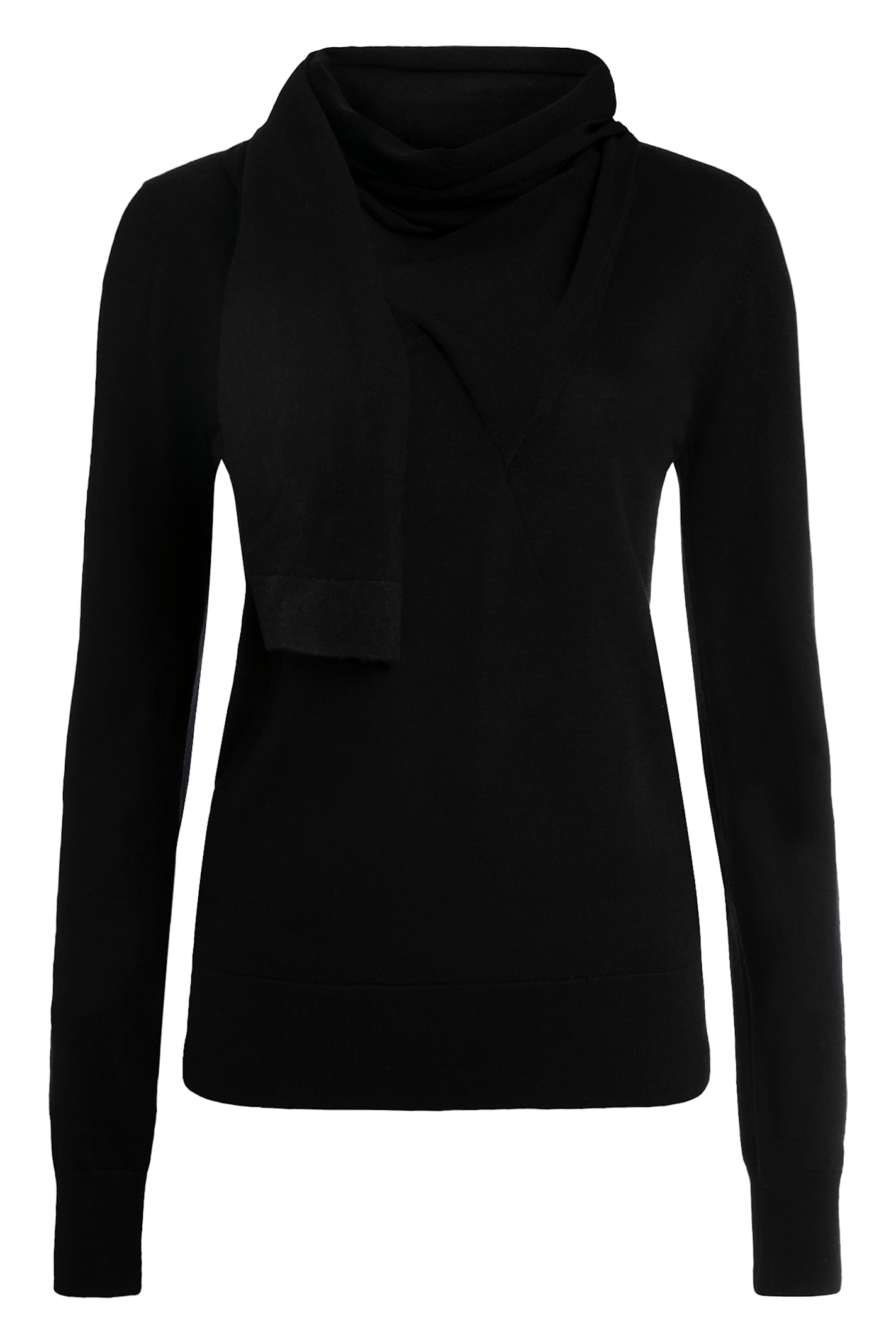 Totême Wool And Silk Sweater In Black