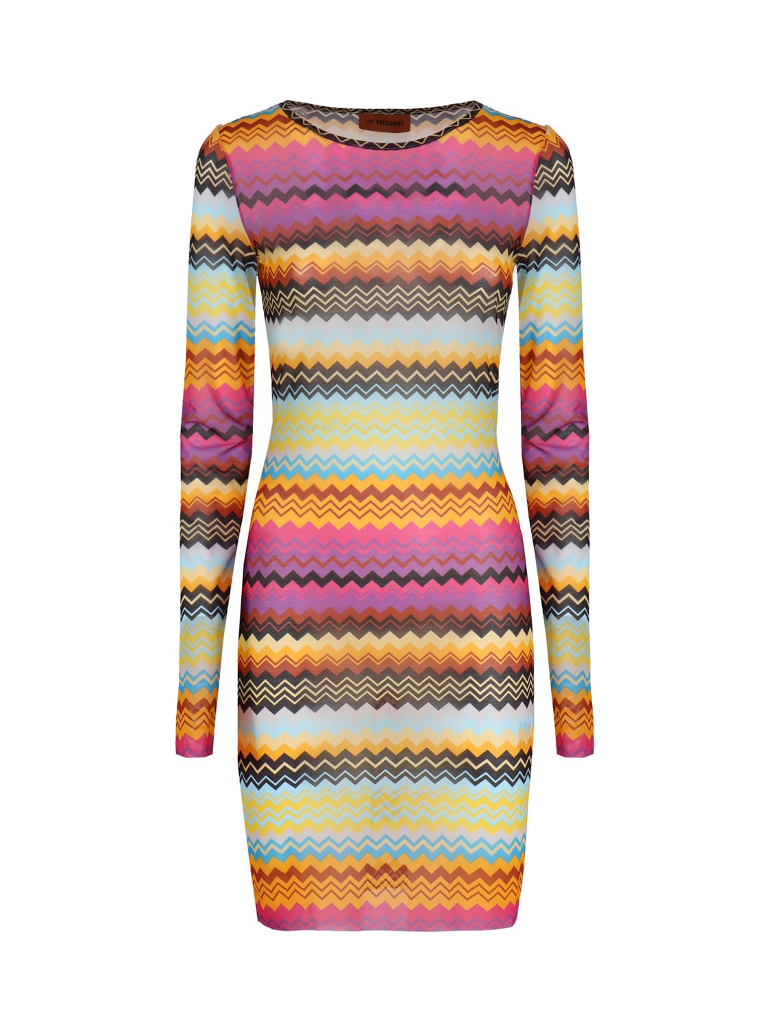 【MISSONI】ストライプ stretch-tulle ミニ ドレス Missoni Striped Stretch-tulle Mini Dress In Multicolor