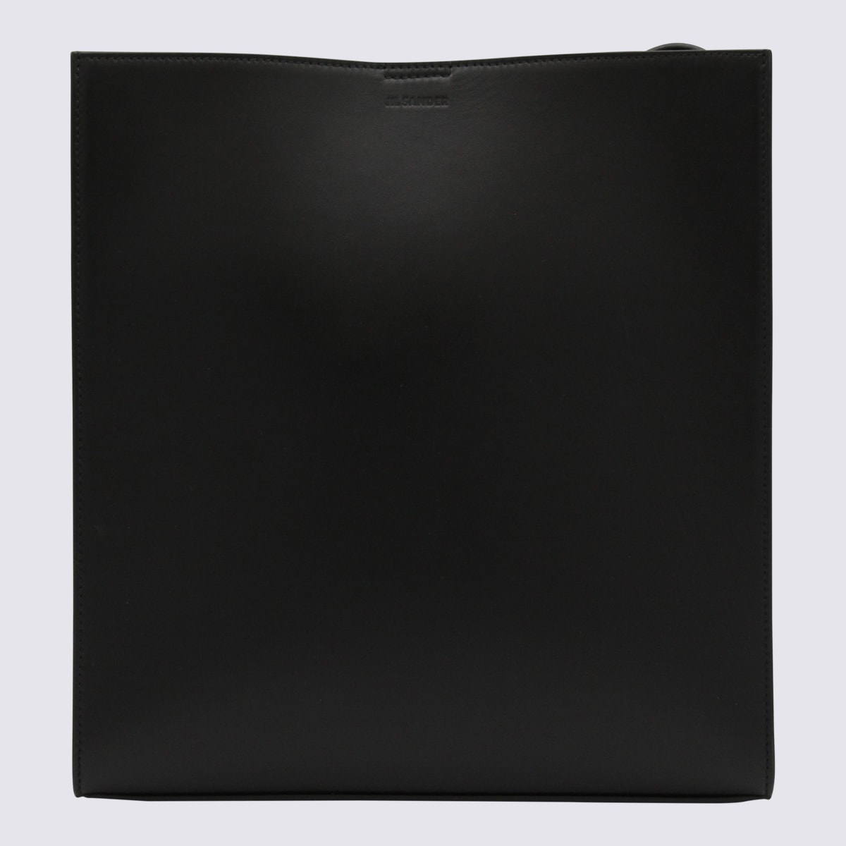 Jil Sander Black Leather Tangle Medium Crossbody Bag