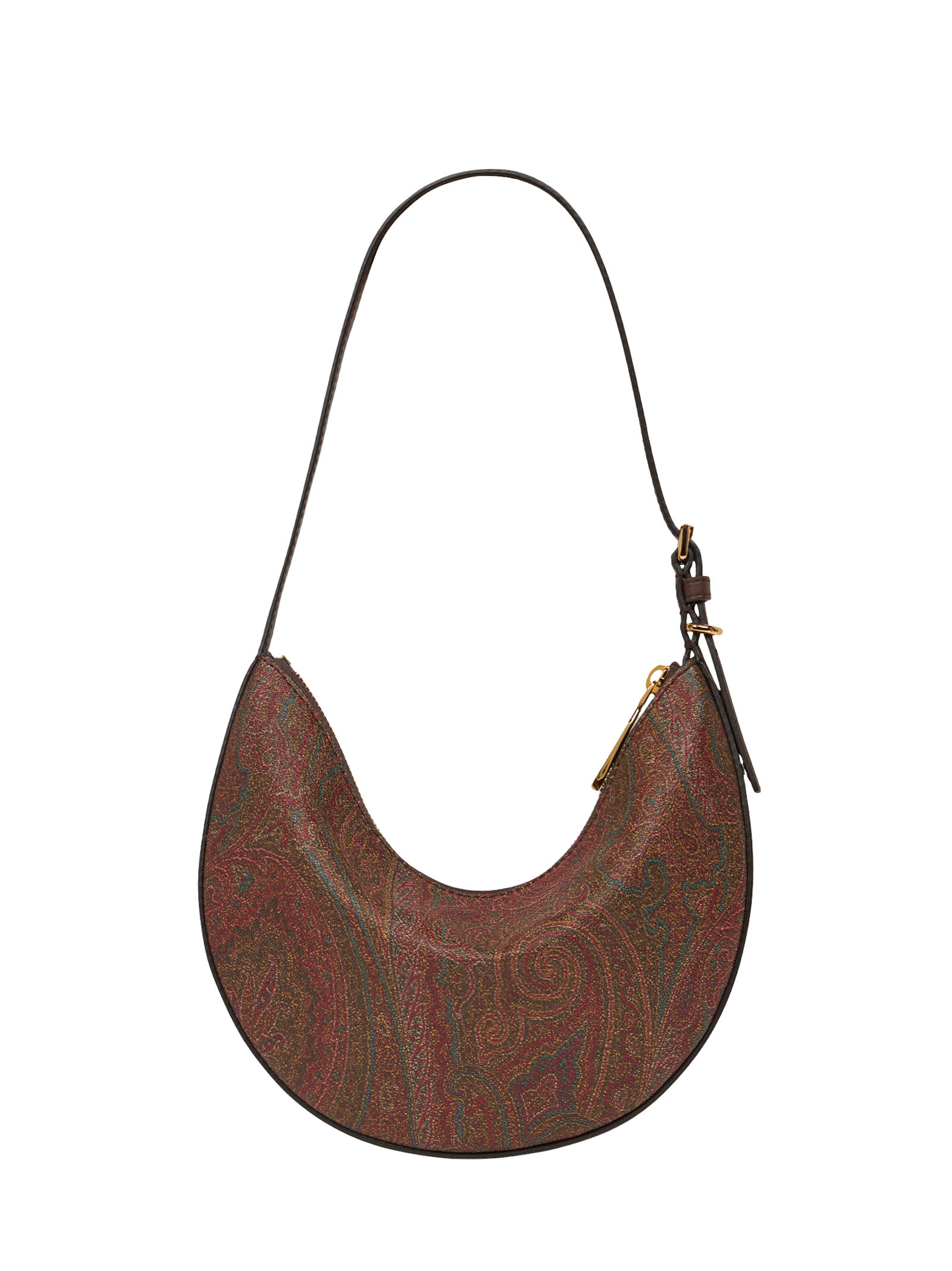 Shop Etro Hobo Essential Small Handbag In Brown