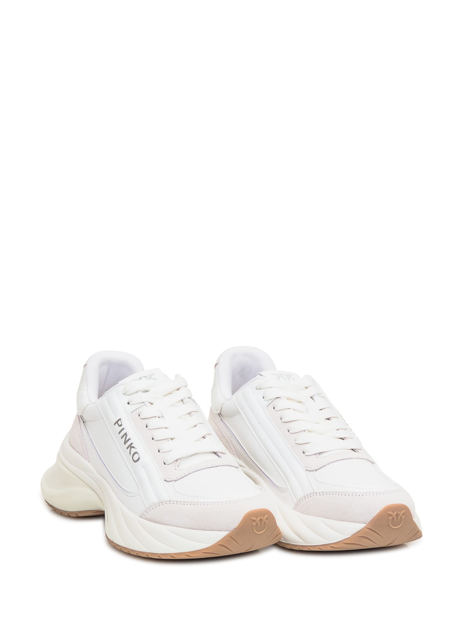 Shop Pinko Ariel 07 Sneaker In Bianco