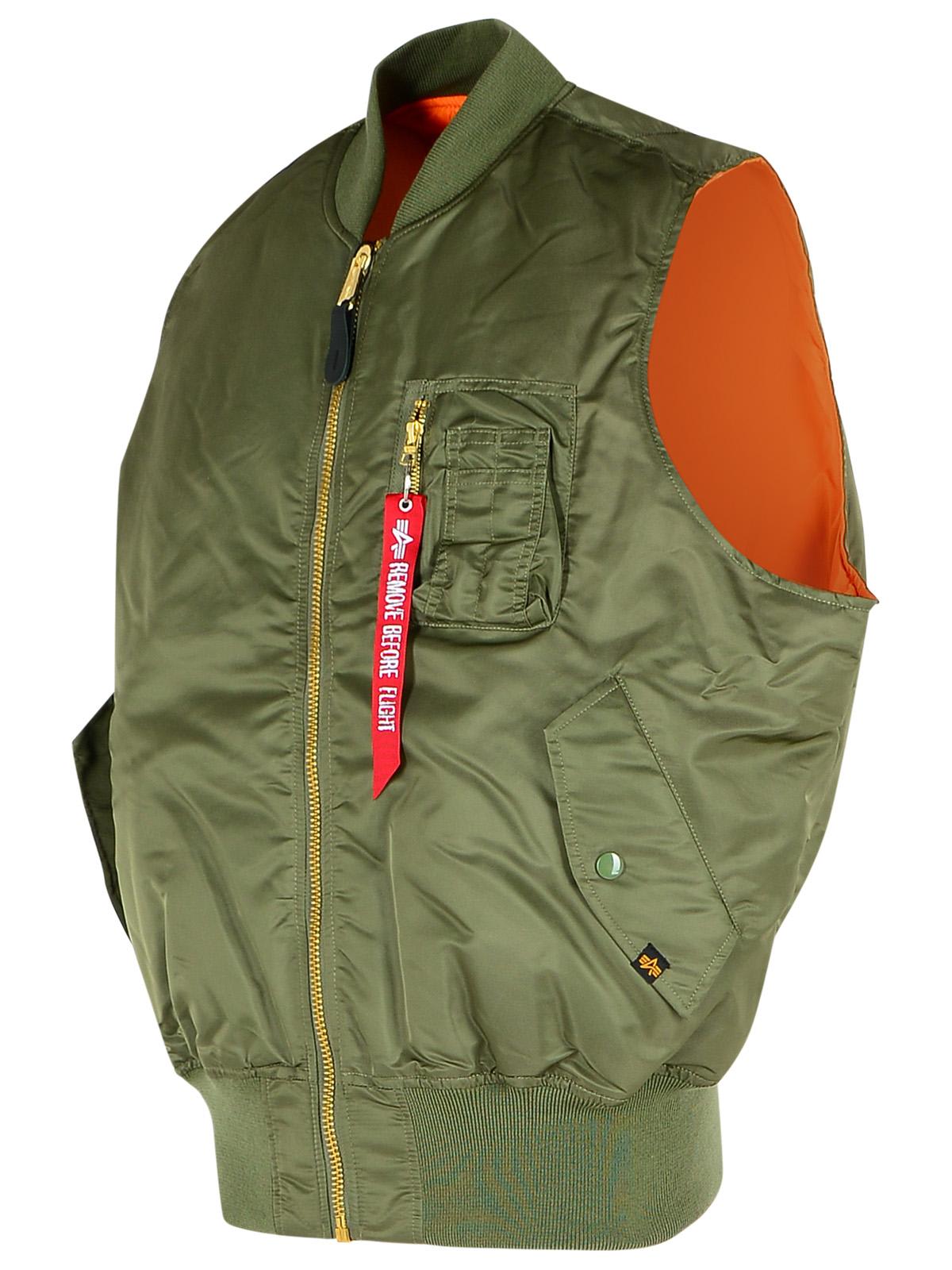 Shop Alpha Industries Green Nylon Vest