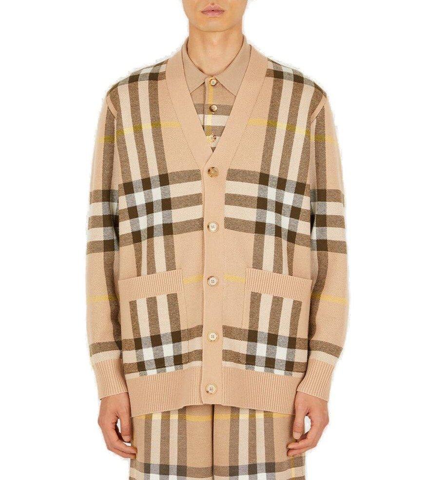 Burberry Wilmore Checked Cardigan