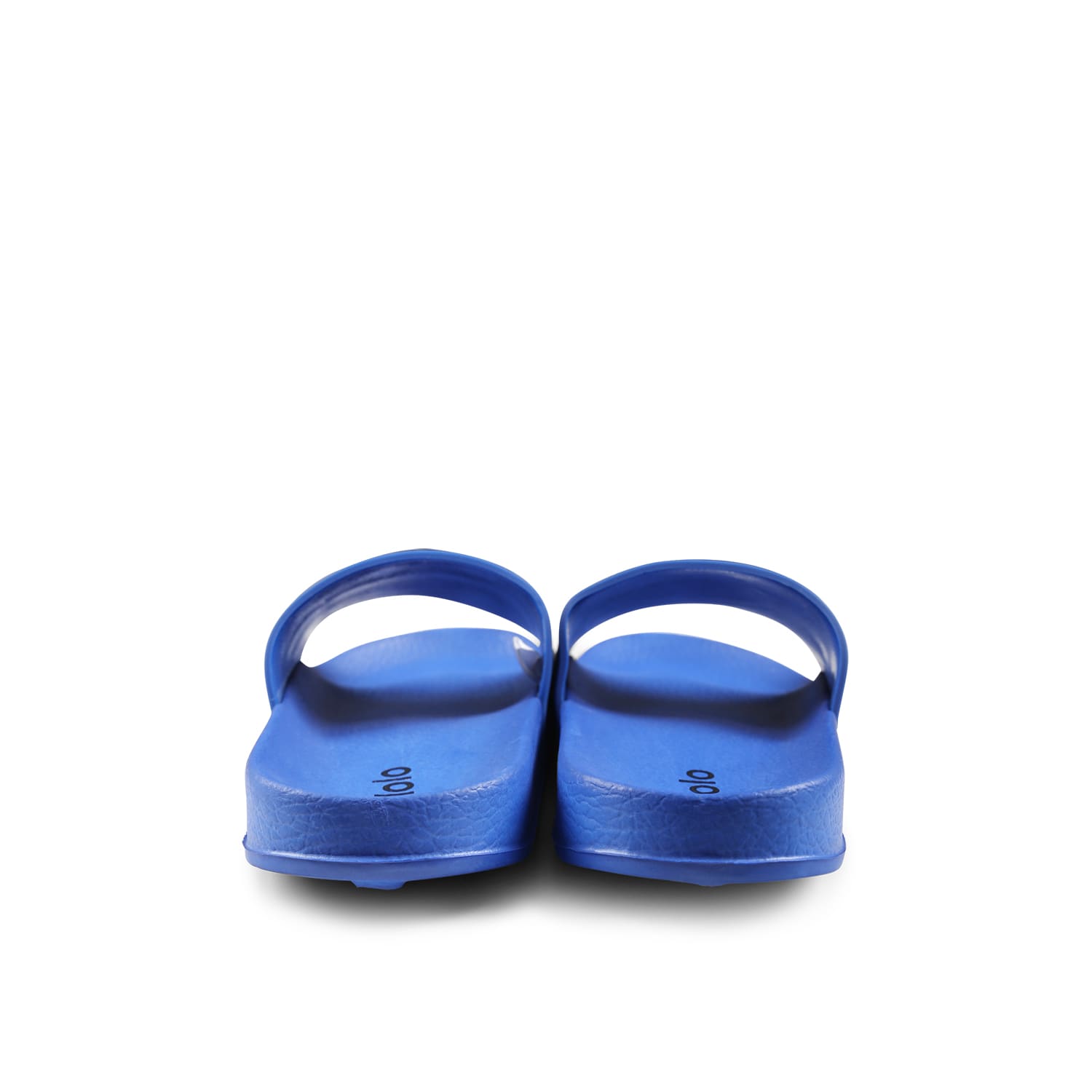 Molo Blue Slippers For Kids With Smiley In Blue