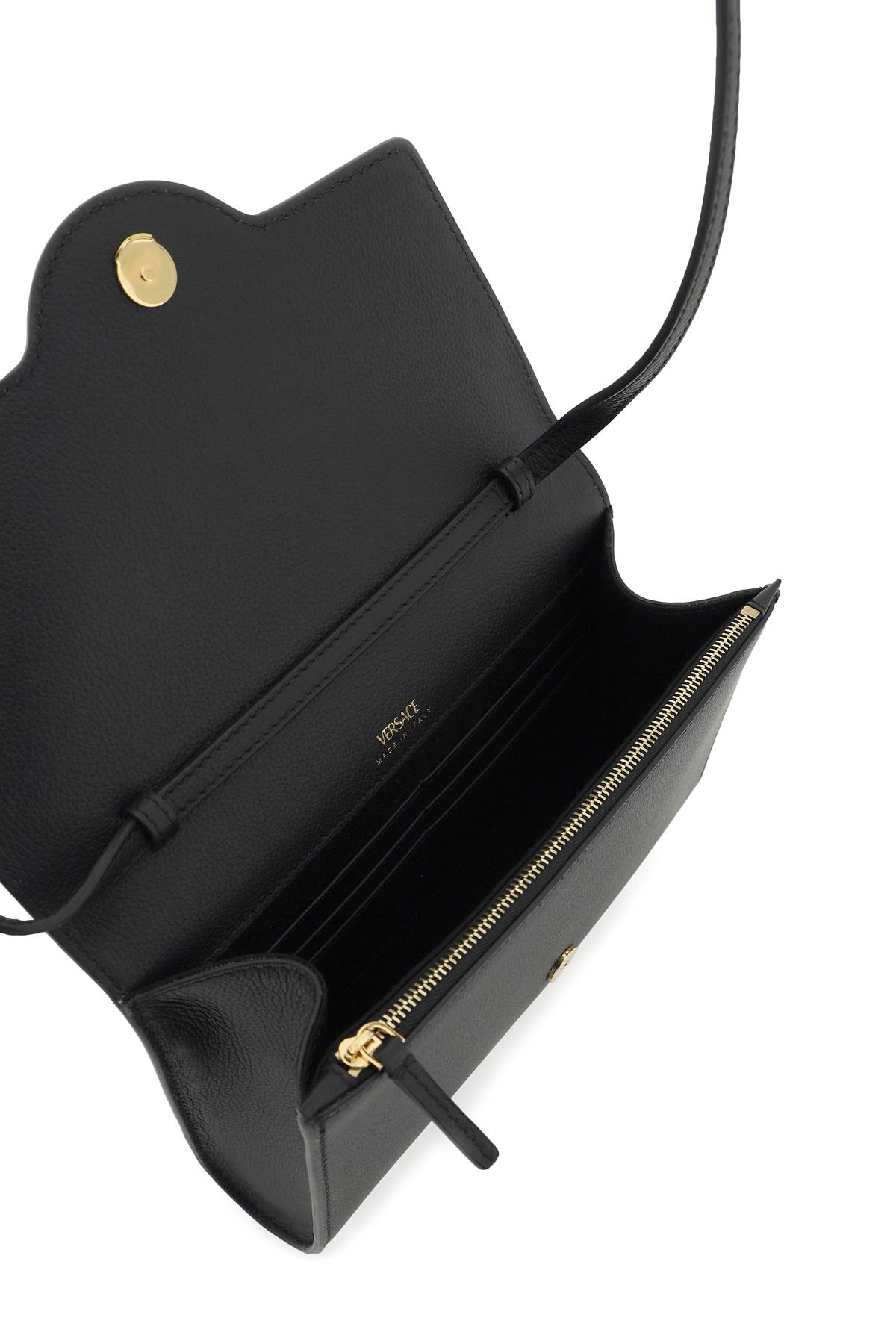 Versace Black/Yellow Canvas Logo Crossbody Bag – Lux Second Chance