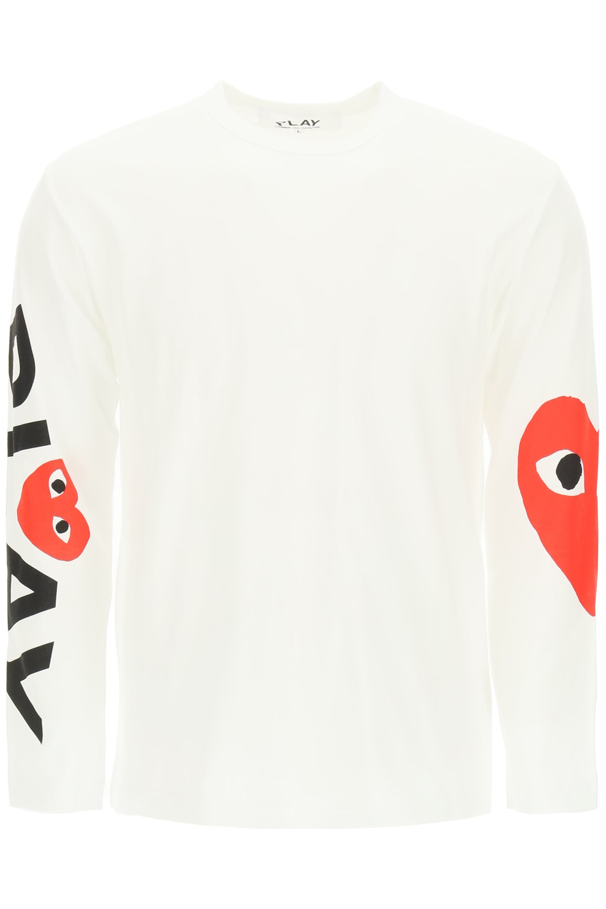 Comme des Garçons Play Logo Print Long-sleeved T-shirt