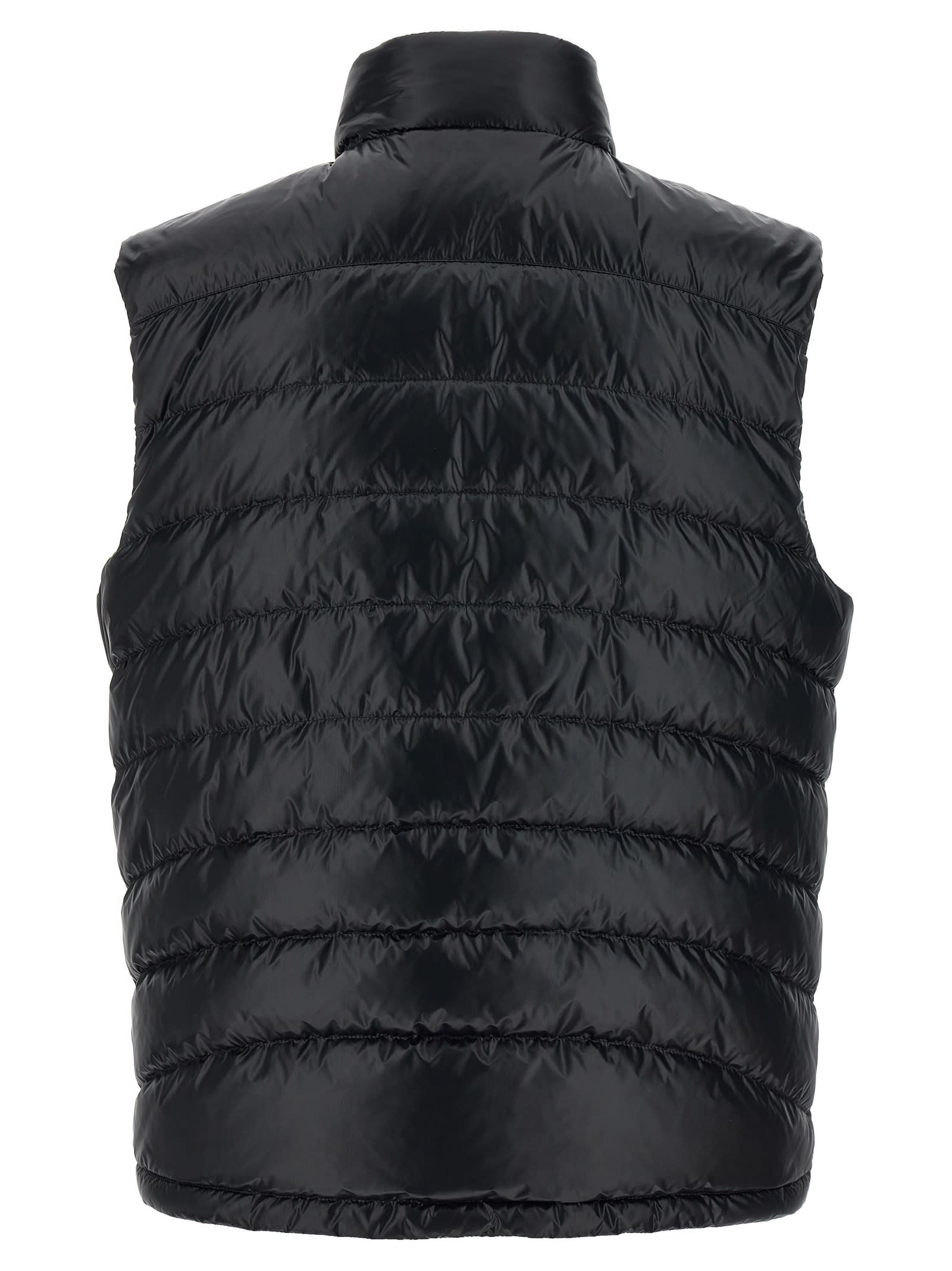 Shop Moncler Menelao Vest In Black