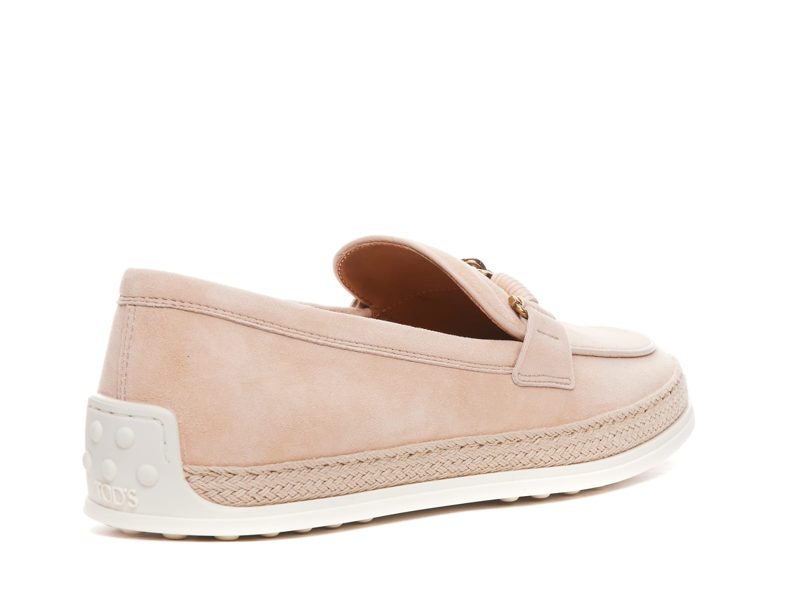 Shop Tod's Suede Loafers Tods In Natural